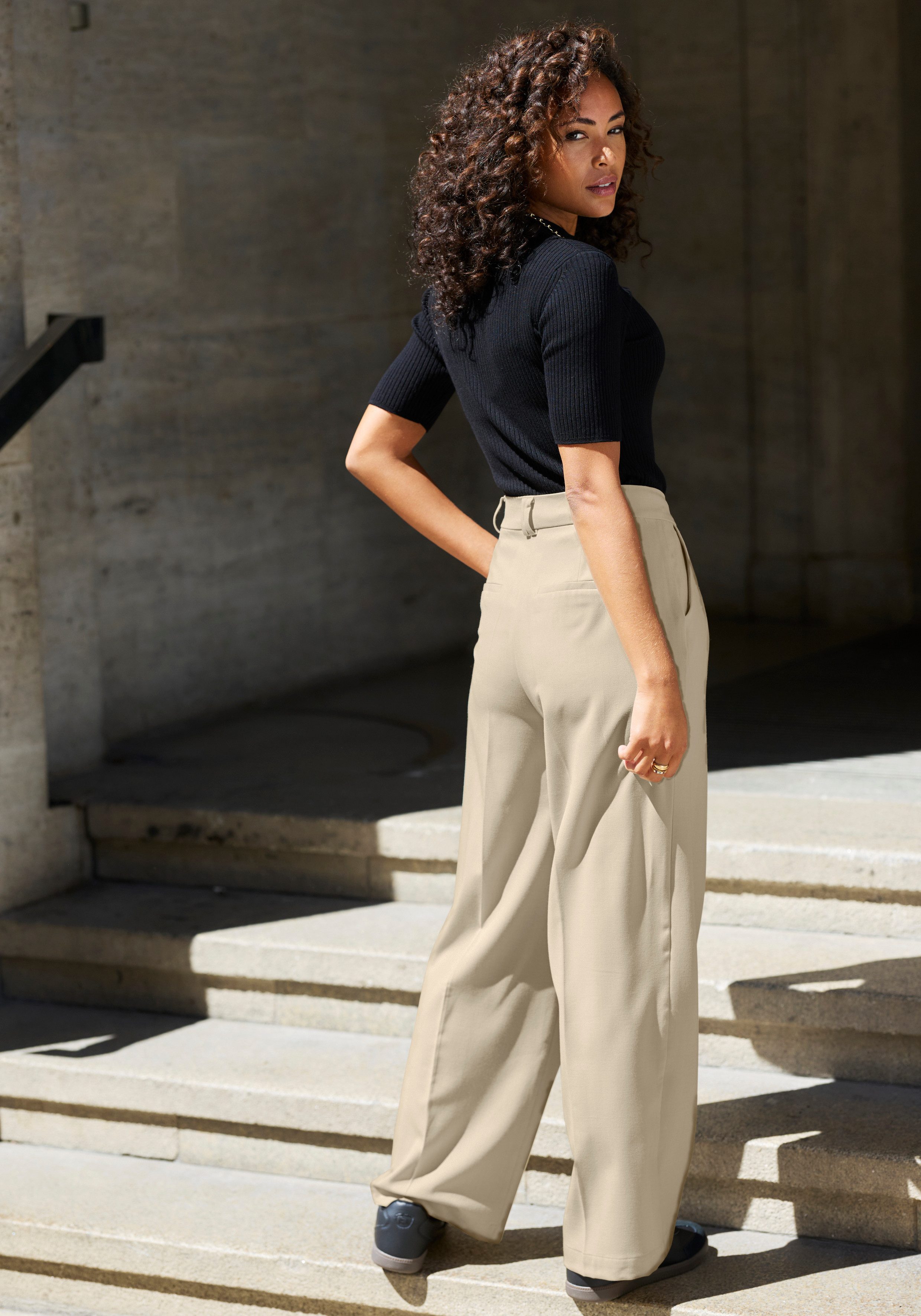 LASCANA Palazzohose im Business-Look, elegante Anzughose mit Taschen