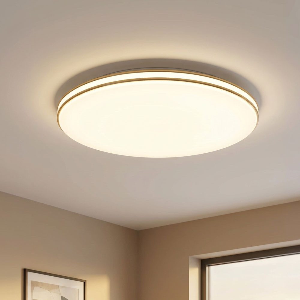 GLOBO LIGHTING LED Deckenleuchte, LED-Leuchtmittel fest verbaut, Warmweiß, Deckenlampe LED Deckenleuchte Küchenlampe Wohnzimmerleuchte