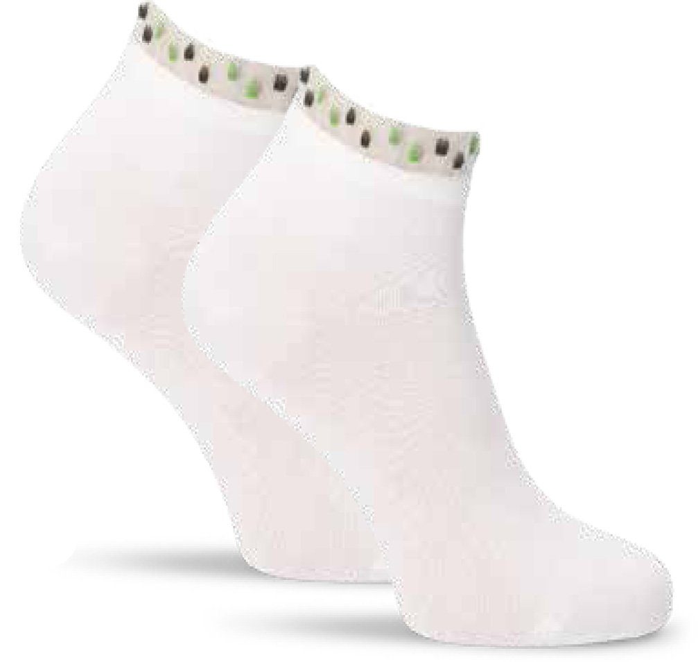 Tamaris Feinsöckchen Tamaris Söckchen mit Tüllabschluss white 39/42 (1-Paar) aus hautfreundlicher Baumwolle | Sneakersocken