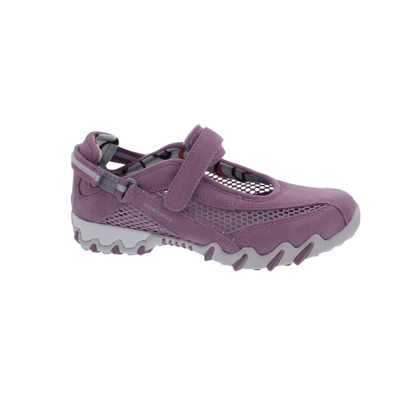 Allrounder Niro Sneaker, Klettverschluss, Mauve Shadow, C. Suede 98 / Klettschuh