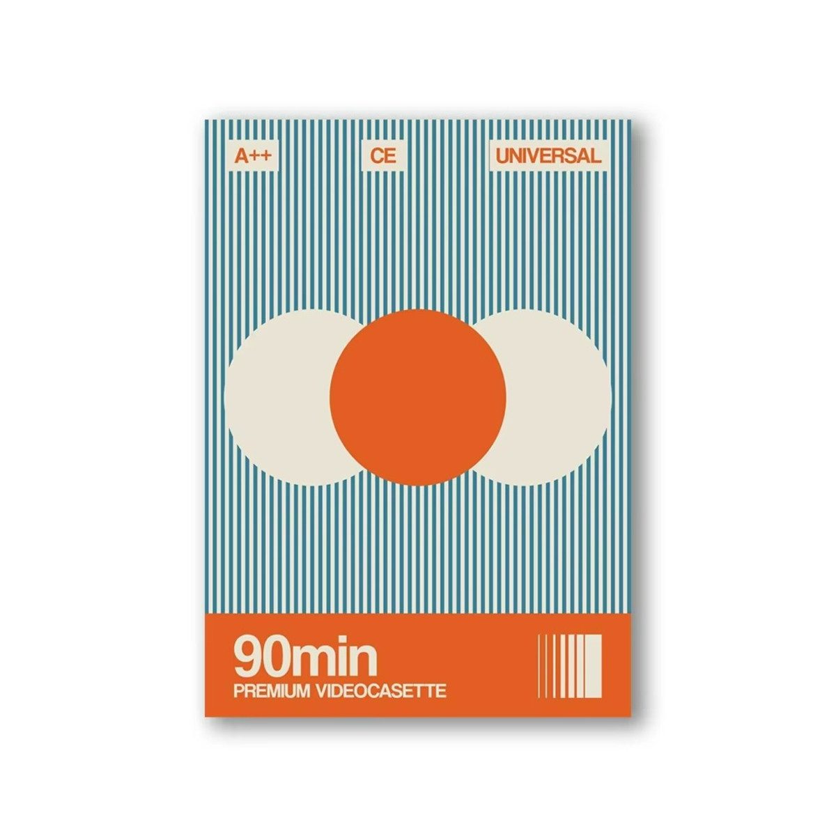 TPFLiving Kunstdruck (OHNE RAHMEN) Poster - Leinwand - Wandbild, Bauhaus Nordische Ästhetik Moderne Abstrakte Architektur Leinwand (Leinwandbild XXL), Farben: Gelb, Orange, Blau, Grau, Rot, Schwarz -Größe: 50x70cm