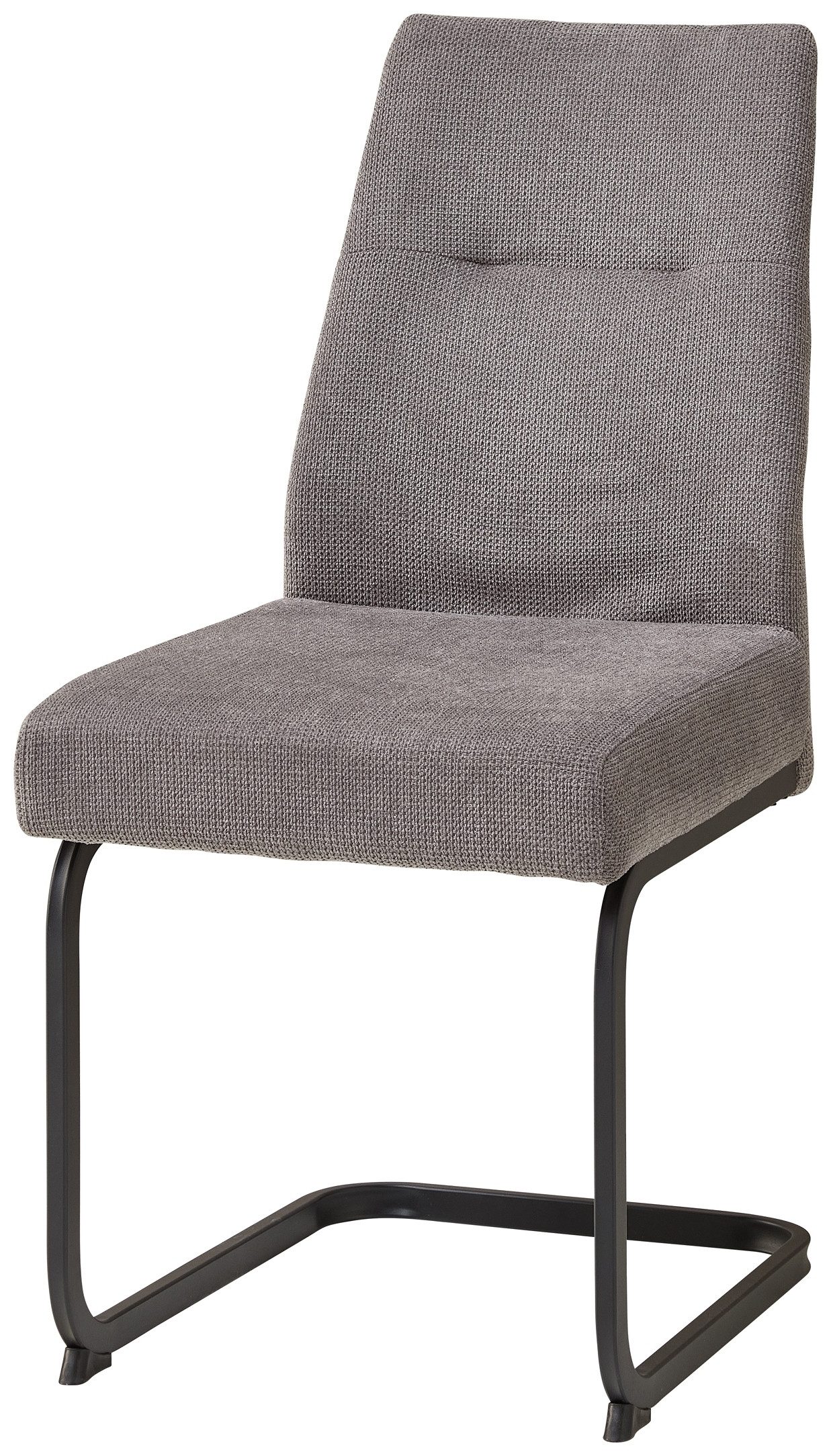 Stolkom Sp.z.o.o. Freischwinger (2er Set) Federkern, grau, schwarz - 43x87x55 (BxHxT) (2er Set)