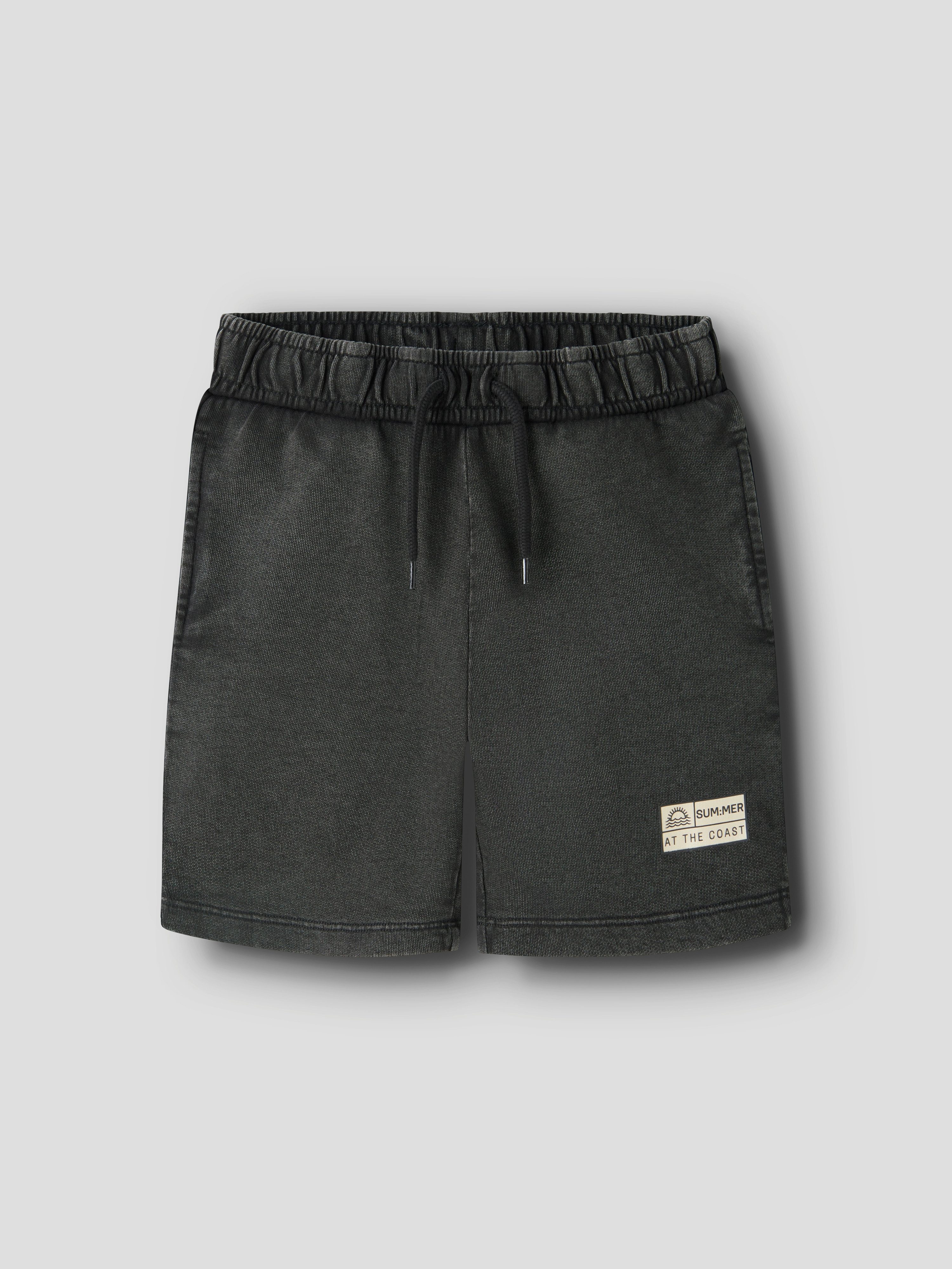 Name It Sweatshorts NKMFANDEL SWEAT SHORTS UNB NOOS Baumwolle, elastisches und verstellbares Bündchen, mit Aufdruck
