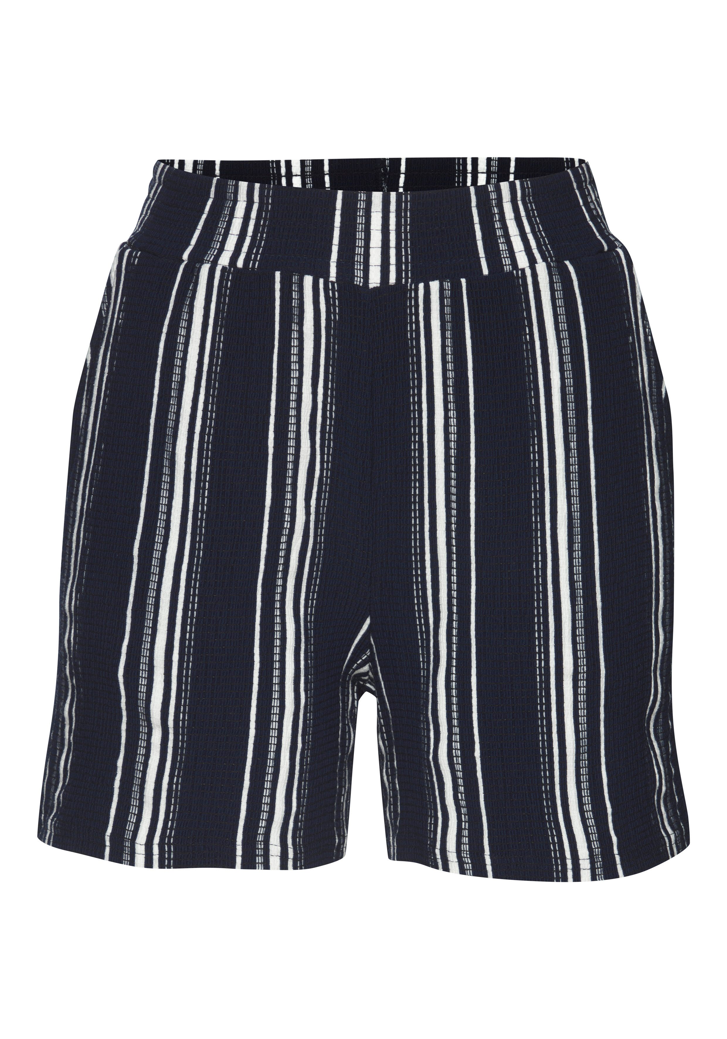 LASCANA Shorts aus luftiger Crepeware strukturierte Ware, sommerlicher Shorts mit Streifen, Sommerhose. € 29,99