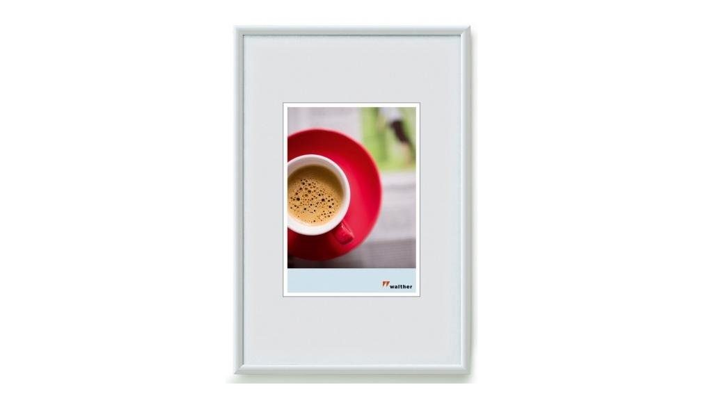 Walther Bilderrahmen Kunststoffrahmen KW835H Galeria 28x35cm weiß