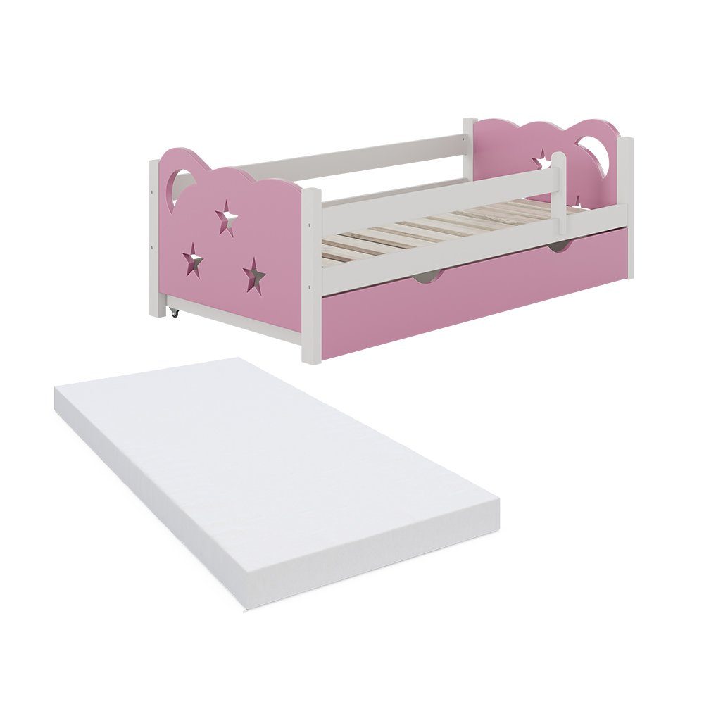 VitaliSpa® Kinderbett Jessica, Rosa/Weiß, 70x140 cm günstig online kaufen