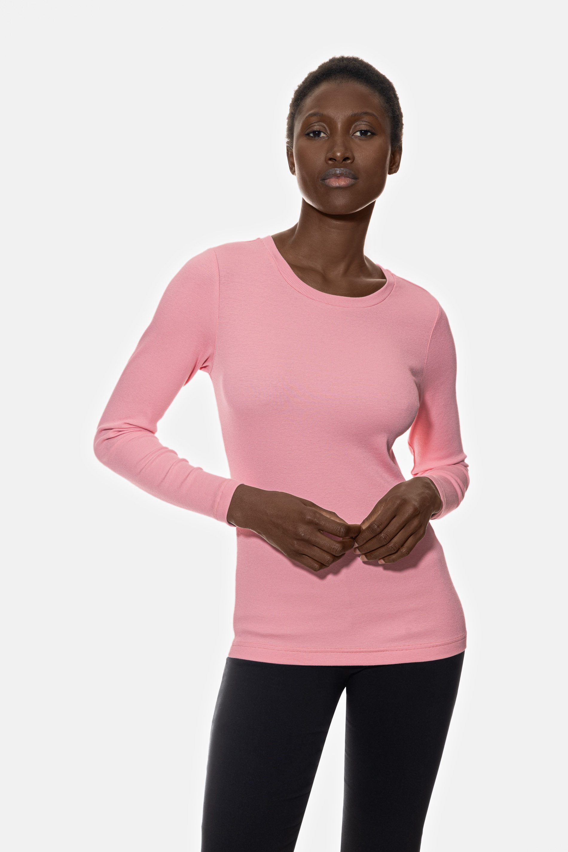 Mey Pyjamaoberteil Damen Serie Modern Rib Uni (1-tlg)