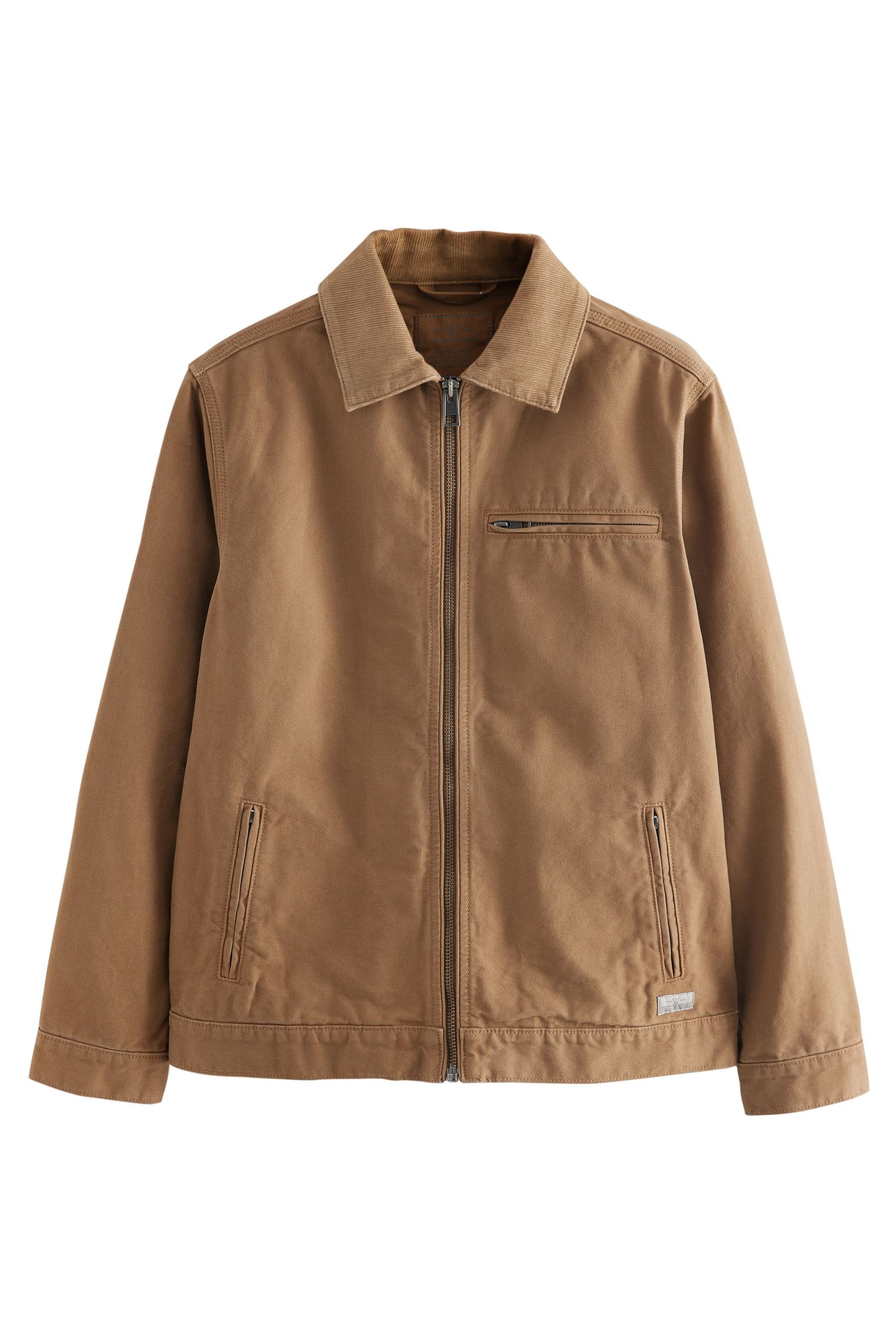 Next Canvasjacke Arbeitsjacke mit Cordkragen 100 günstig online kaufen
