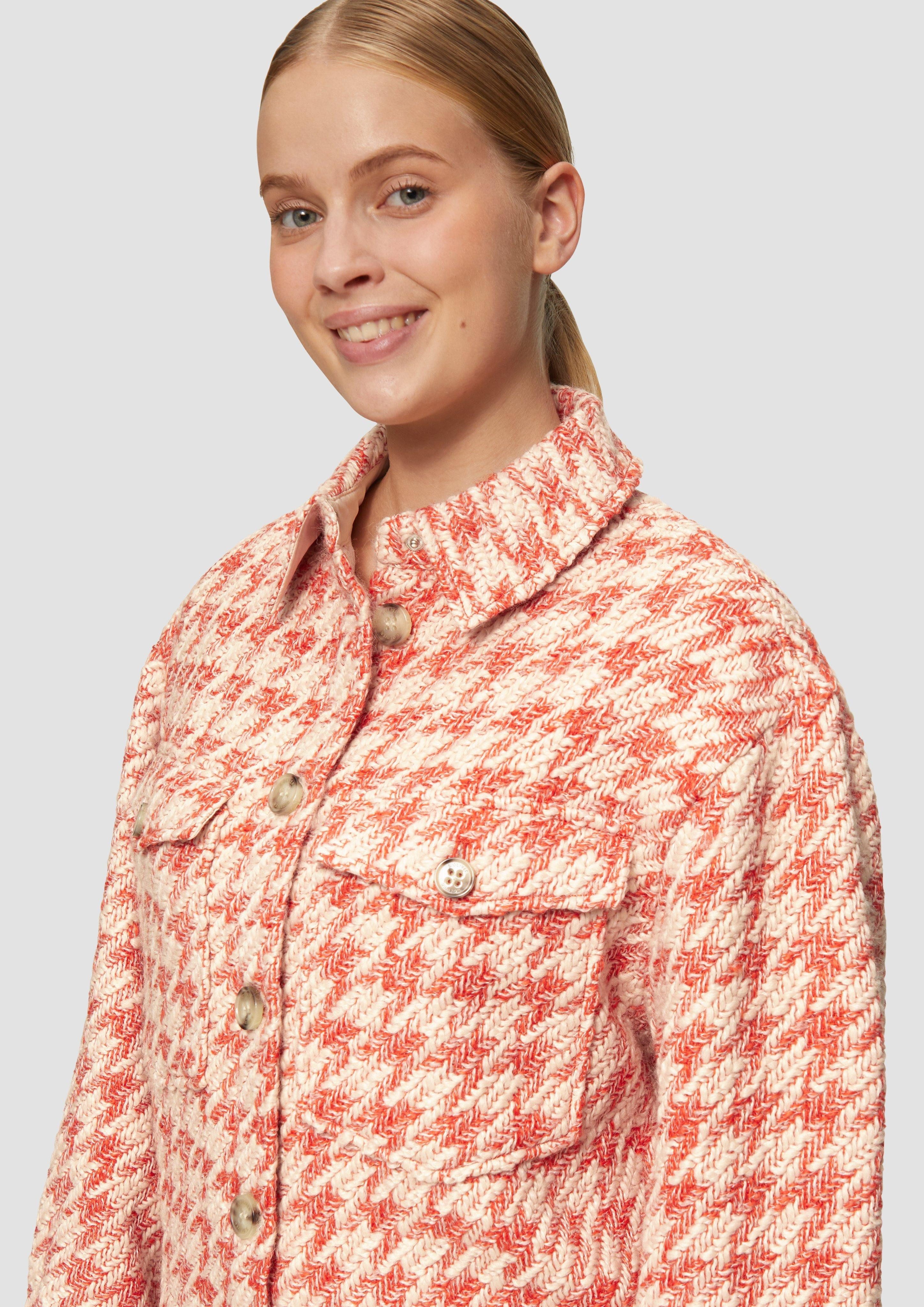 s.Oliver Funktionsjacke Gemusterte Bouclé-Jacke günstig online kaufen