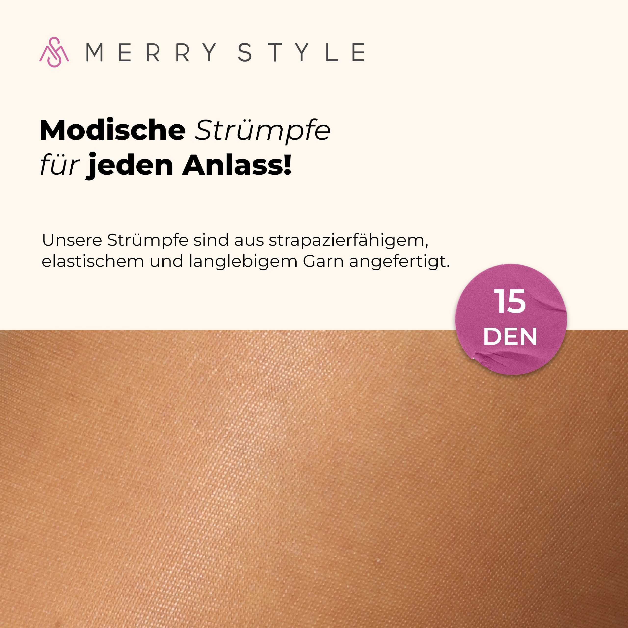Merry Style Strapsstrümpfe Damen transparent MS 226 15 DEN – Bild 5 von 5