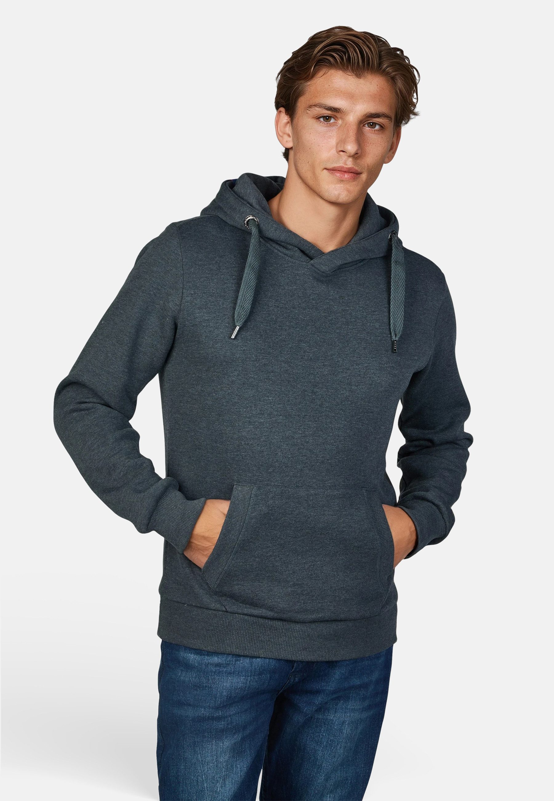 salzhaut Hoodie HEFF Herren Regular Fit salzhaut Kapuzenpullover – bequemer Fit und nordisch klares Design – Bild 3 von 5