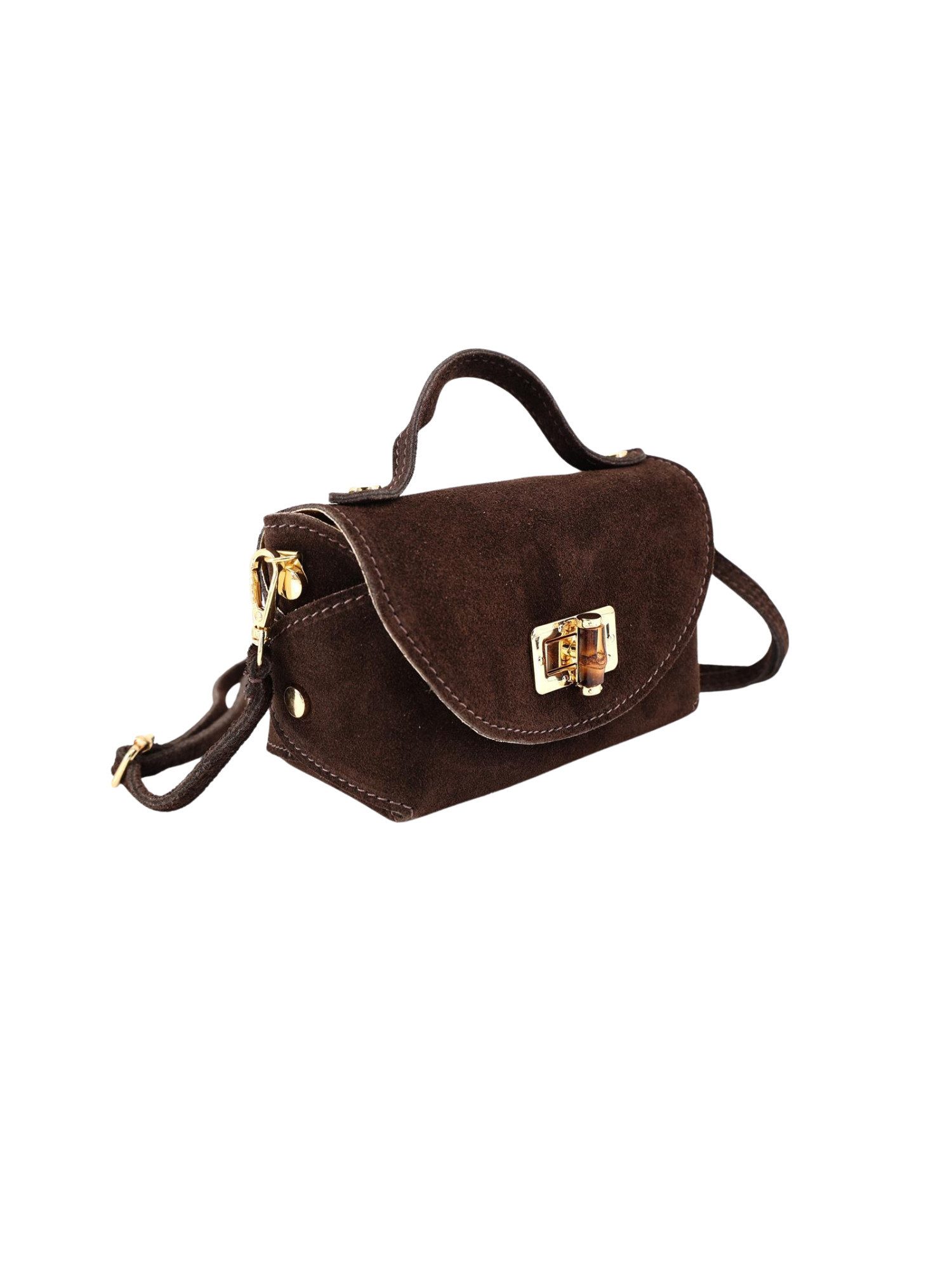 BRISE TASCHE Schultertasche Mini – Elegante kleine Wildleder & Nappaleder T günstig online kaufen