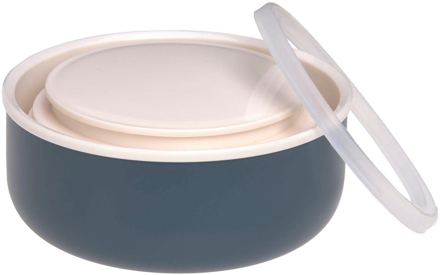 LÄSSIG Thermobehälter Happy Prints, Midnight Blue, Edelstahl, (1-tlg)