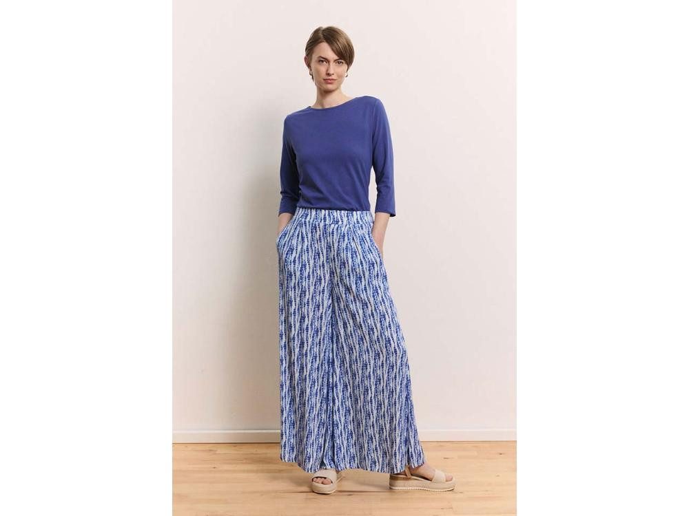 Tranquillo Stoffhose tranquillo Damen-Culotte 'Paulaa' aus Crinkle-Visk