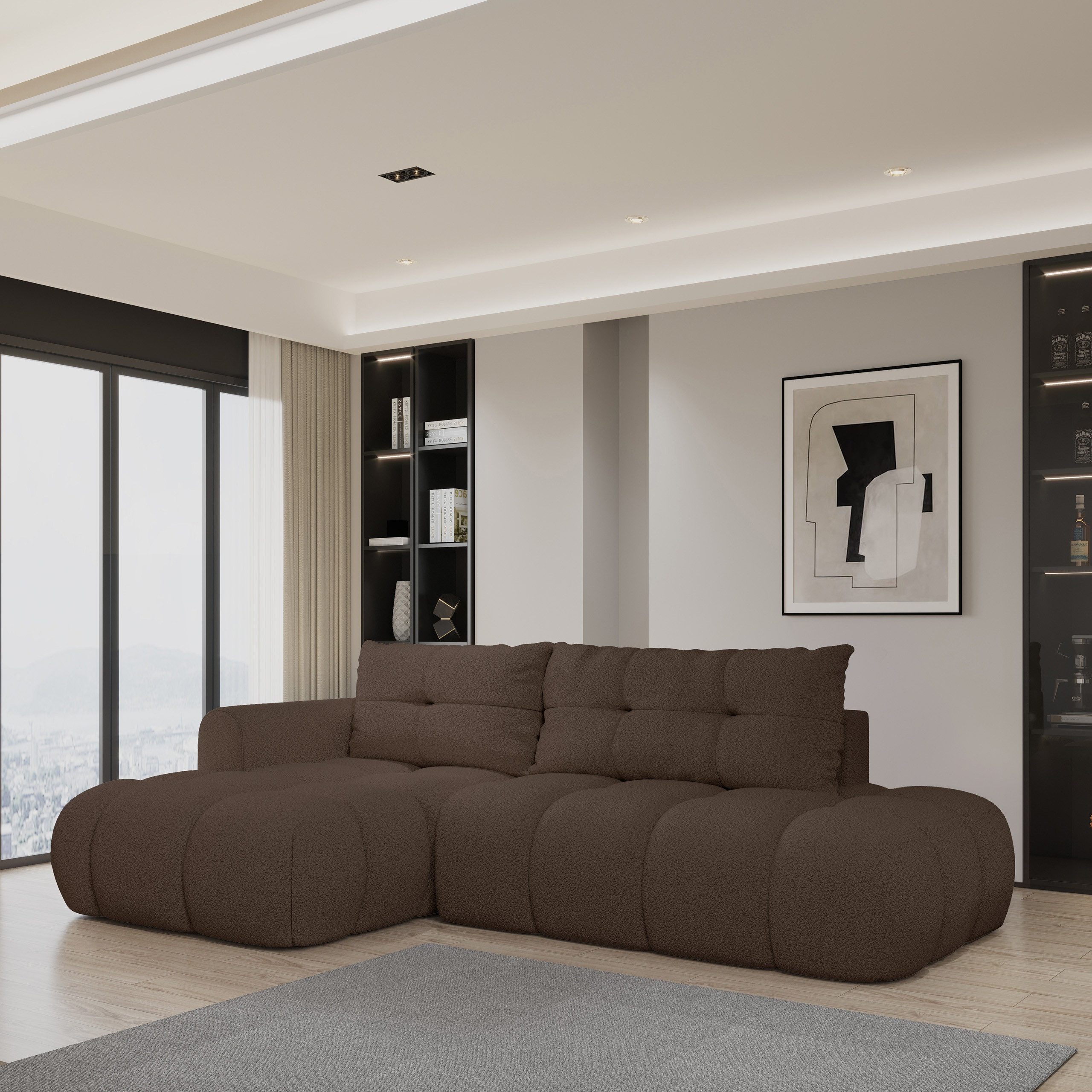 Masseno Ecksofa FLUMA mit Schlaffunktion L-Form, günstig online kaufen