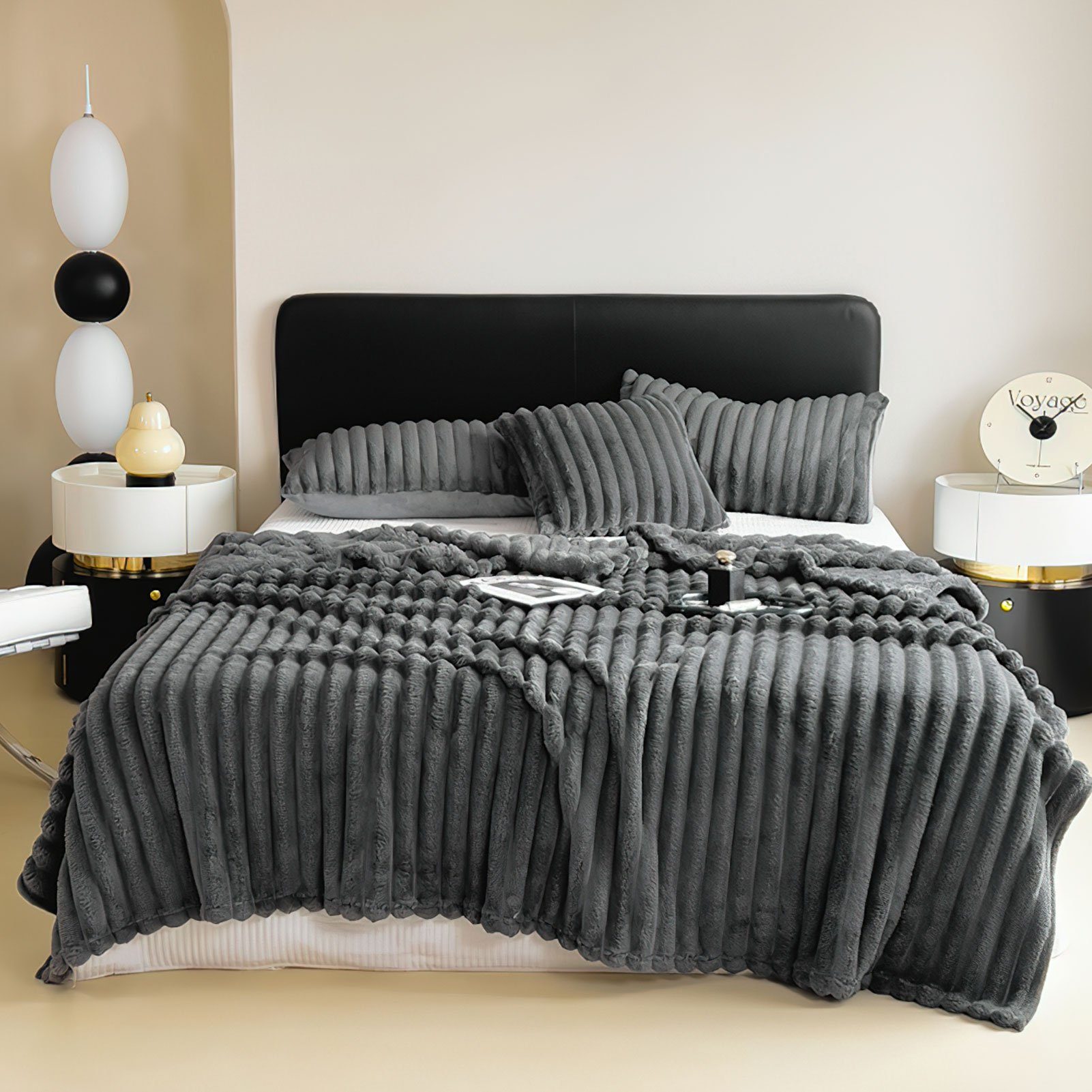 Wohndecke MT08, KEAYOO, Fleecedecke Warm Sofadecke 150x200cm Warm und Weich günstig online kaufen