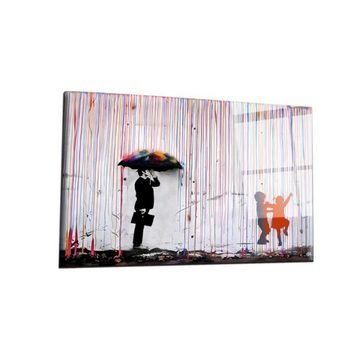 Art100 Leinwandbild Umbrella Man Pop Art Leinwandbild Kunst