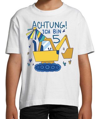 Youth Designz T-Shirt ACHTUNG ICH BIN 5 Kinder Shirt mit lustigem Frontprint