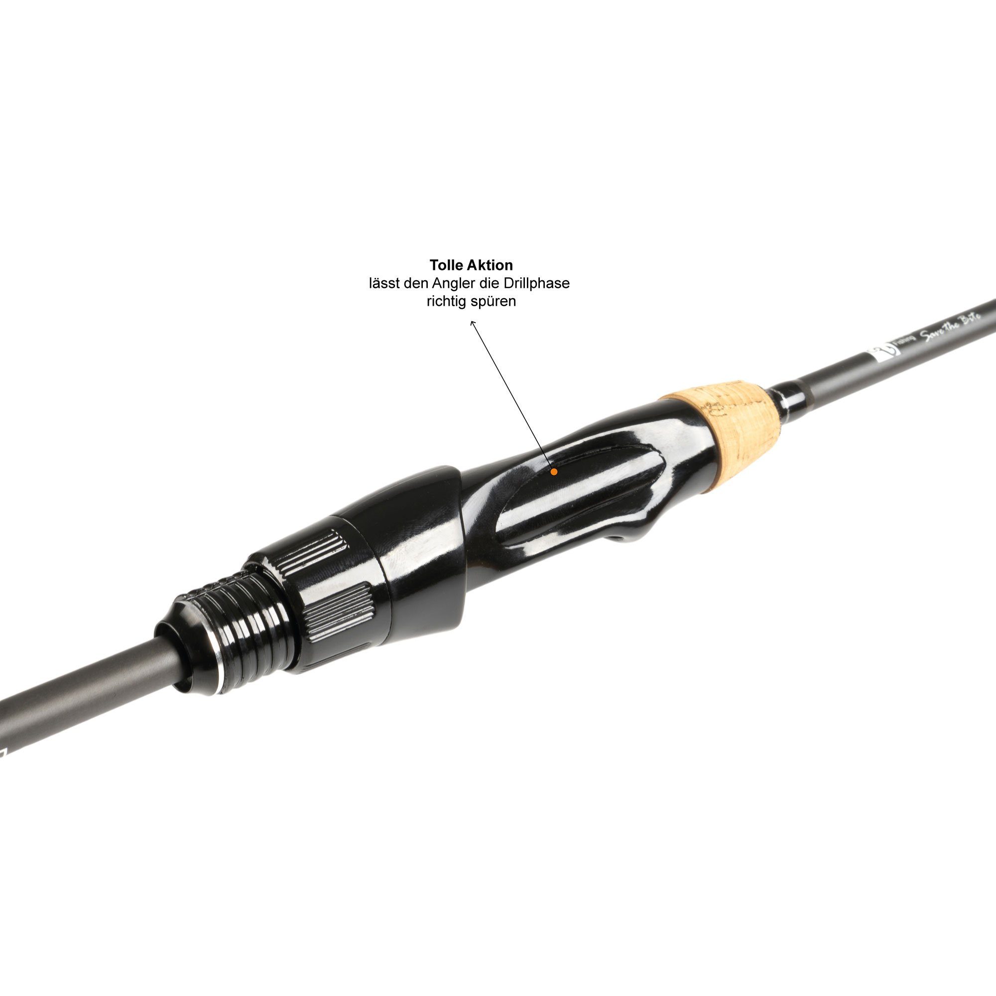 Zite Spinnrute 190cm 2-5g - Ultra Light Angelrute aus Kohlefaser - Forellenrute