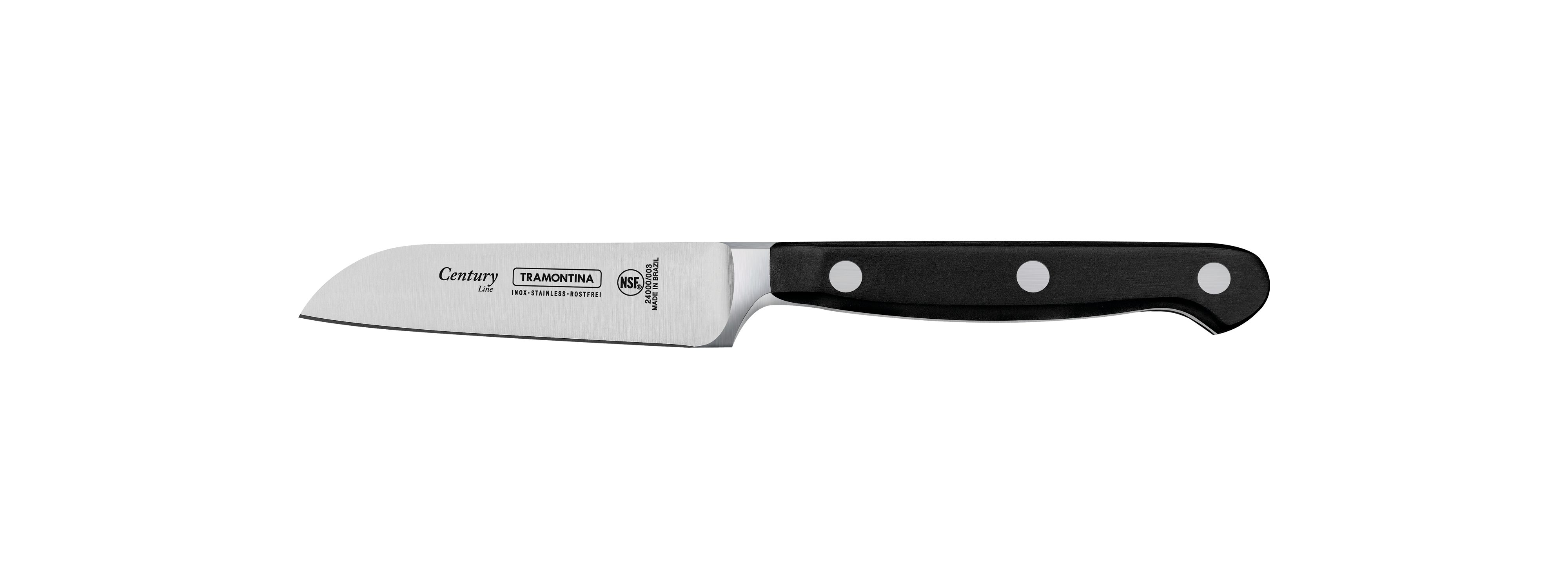 Tramontina Gemüsemesser CENTURY Küchenmesser für Obst und Gemüse Klinge 7 cm, Chrom-Molybdän-Stahl, Sub Zero, für den intensiven Gebrauch, rostfrei