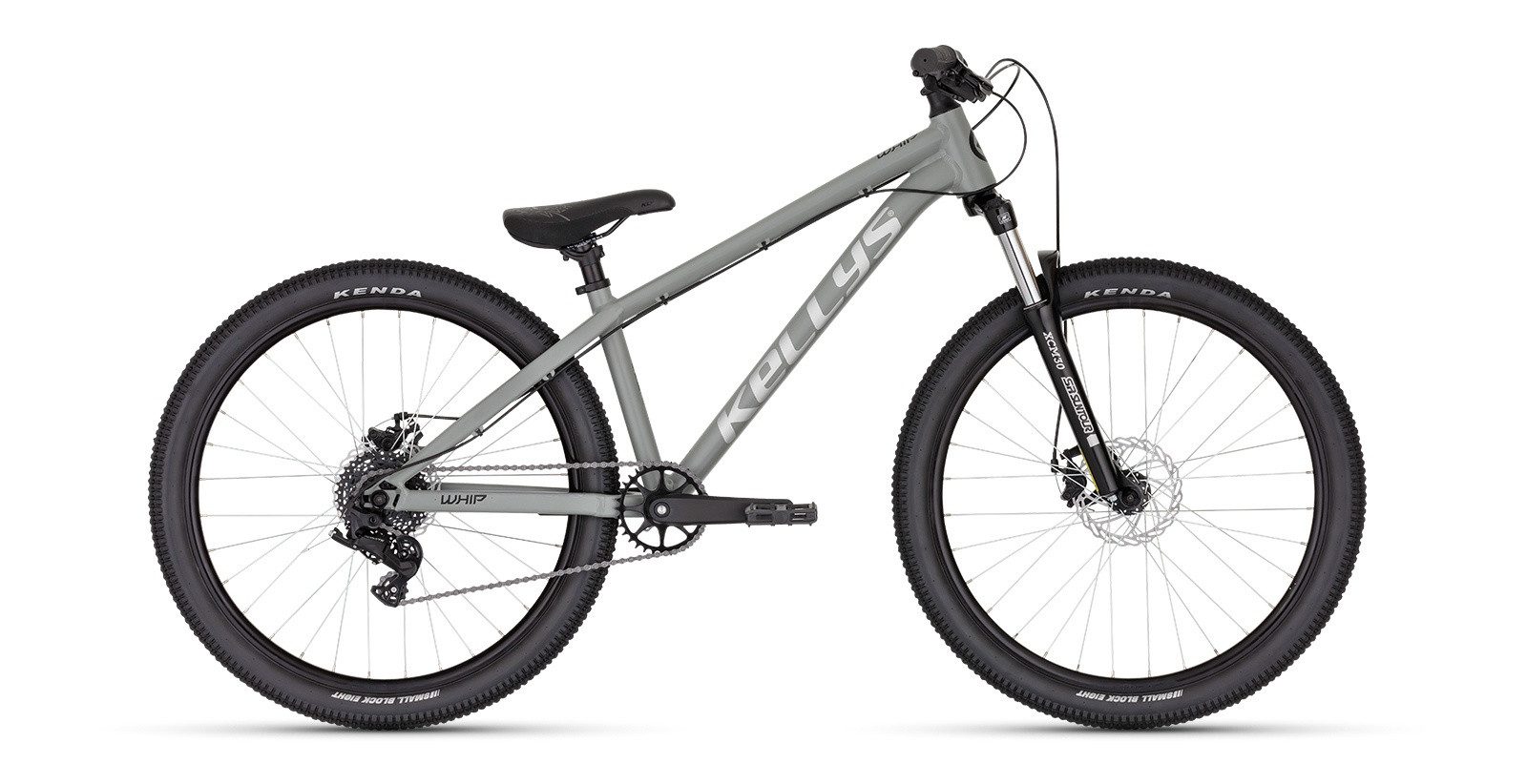 Kellys Mountainbike BMX-Rad Whip 10 DX Moonstone grey 26" Diamant, 8 Gang Microshift microSHIFT Acolyte M5180 Schaltwerk