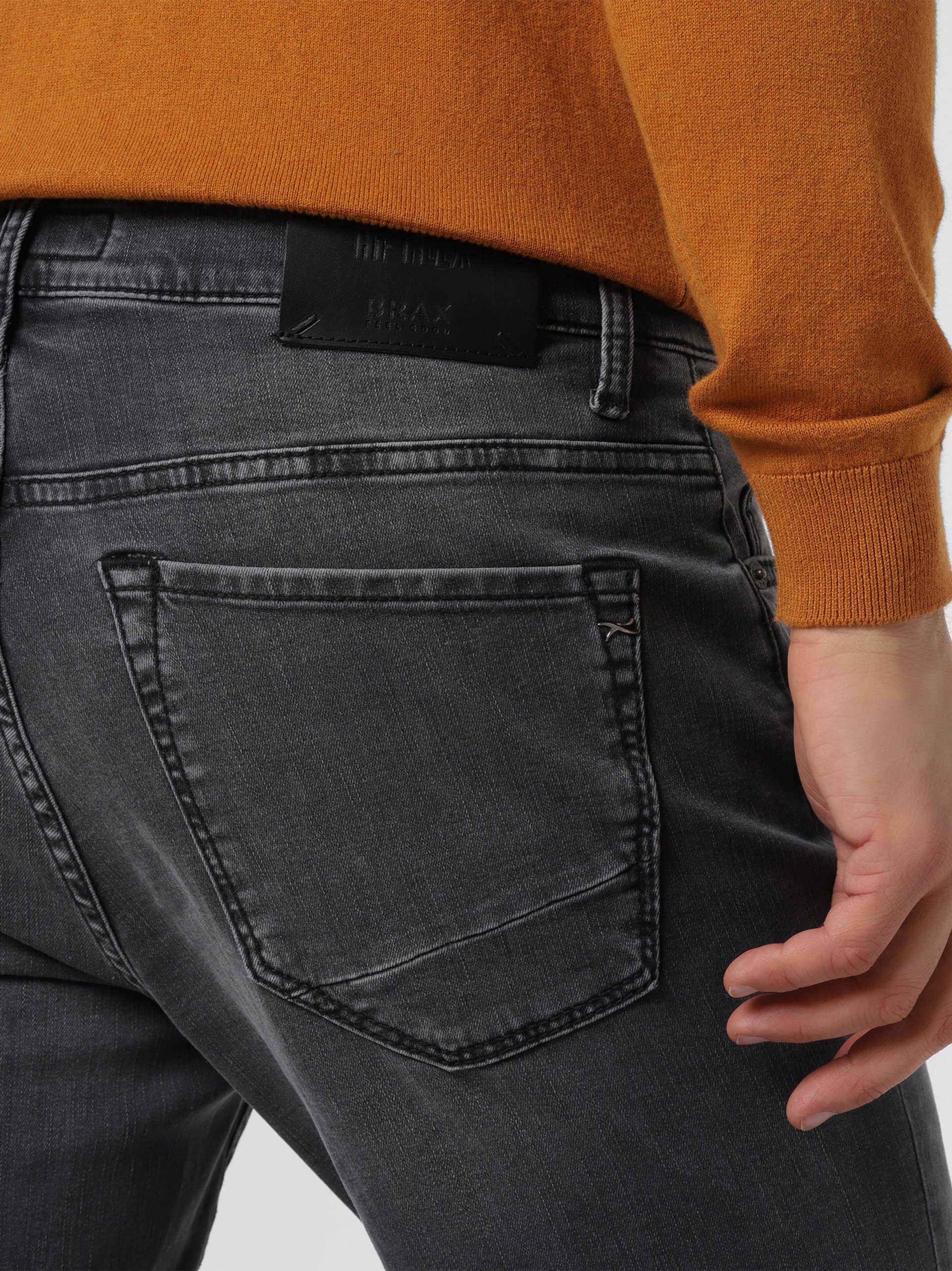 Slim-fit-Jeans Chuck Brax grau