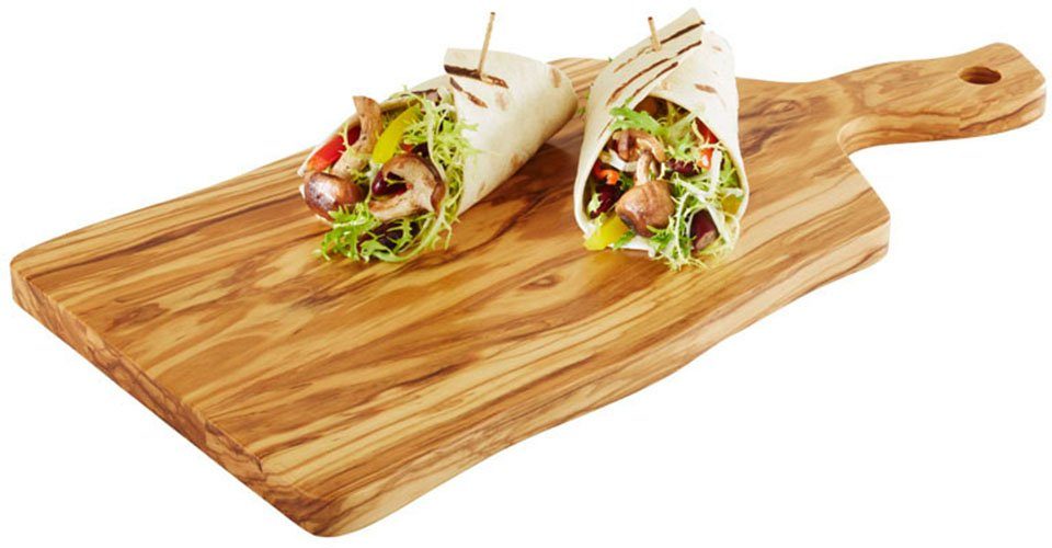 APS Servierbrett OLIVE, Massivholz, (1-St), Naturprodukt, jedes Stück ein Unikat
