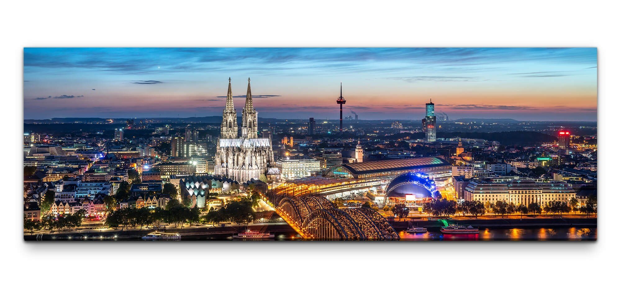 möbel-direkt.de Leinwandbild Bilder XXL Kölner Brücke günstig online kaufen