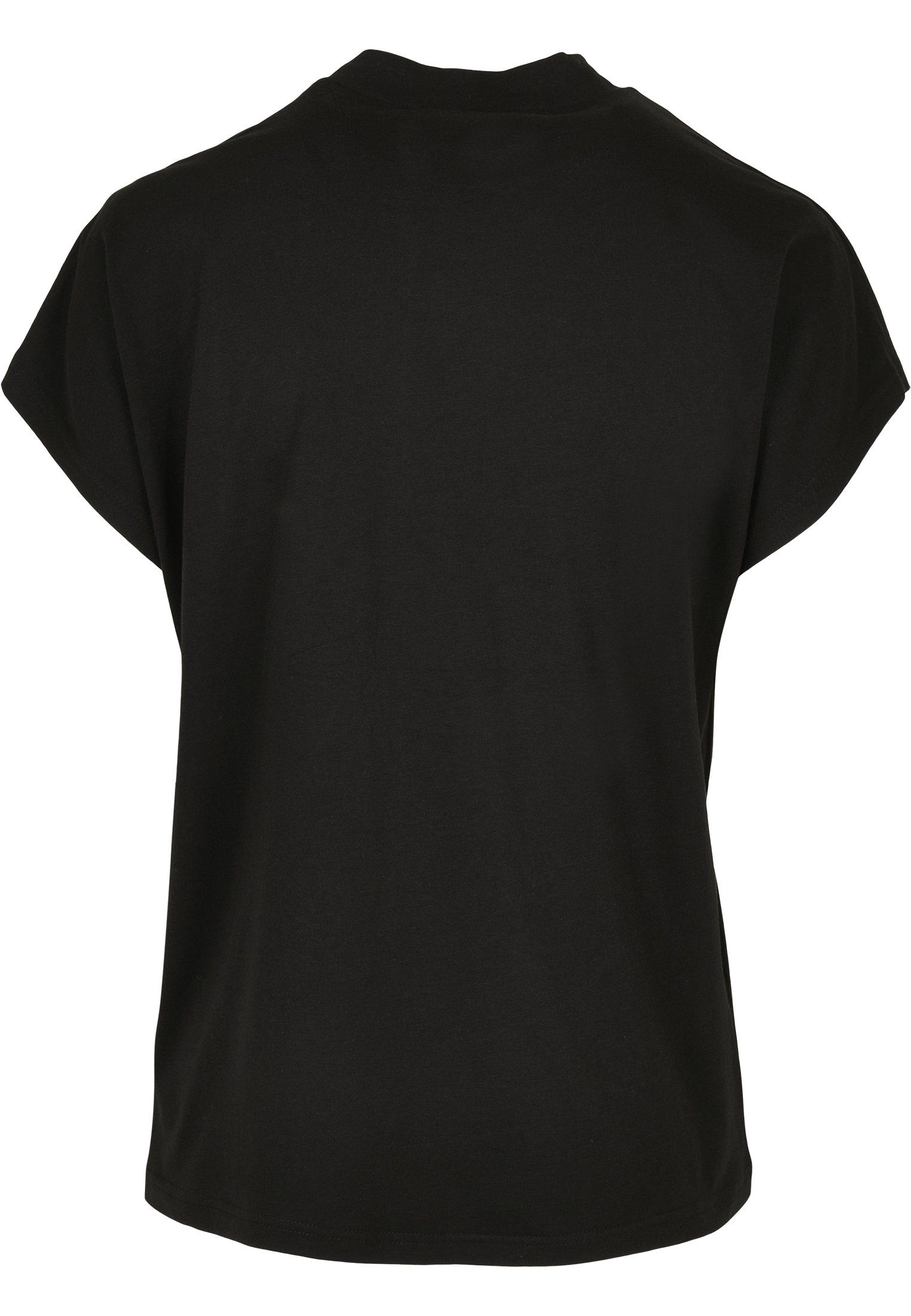 Tee Ladies Viscose Kurzarmshirt black CLASSICS (1-tlg) Sleeve Damen Oversized On Cut URBAN