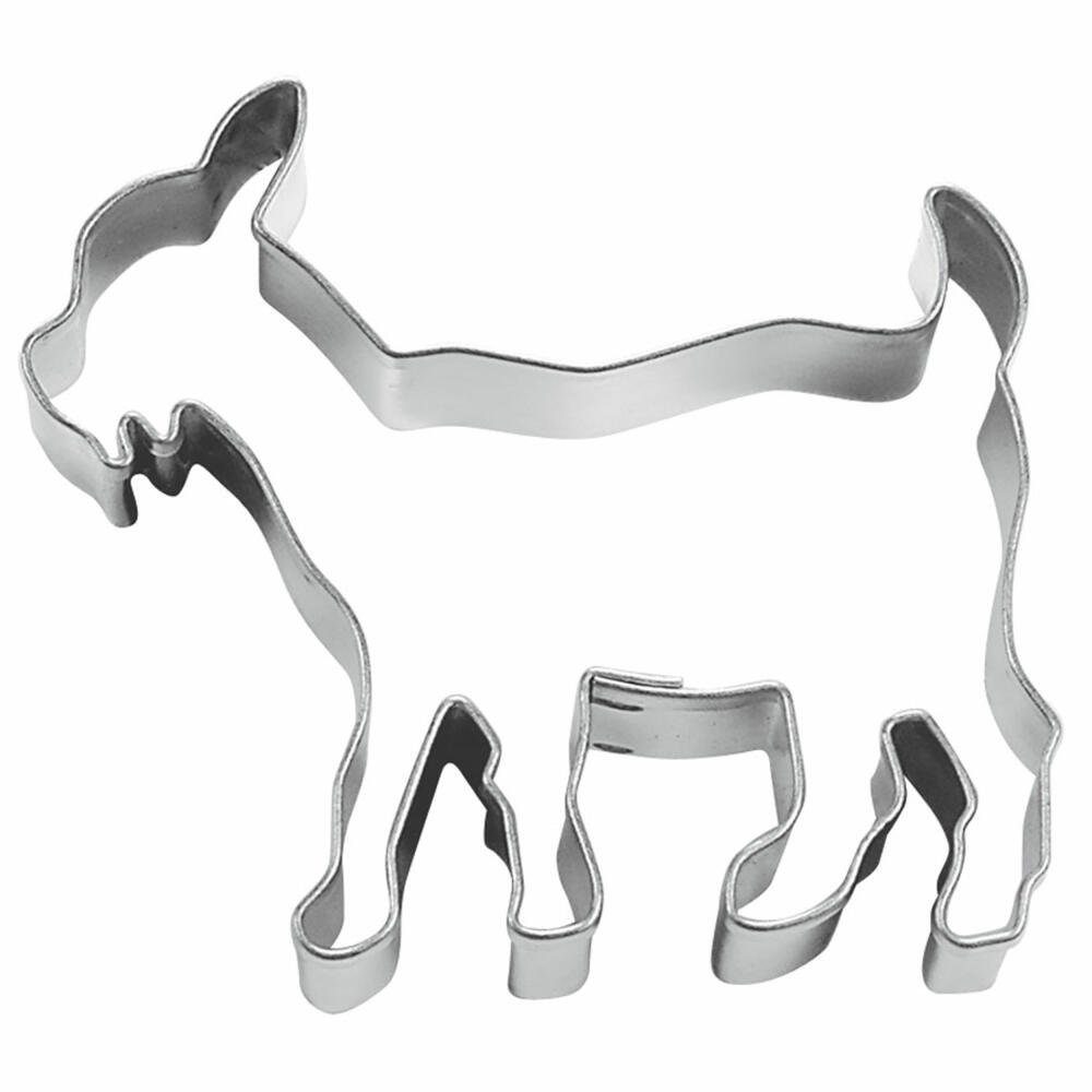 STÄDTER Ausstechform Ziege Edelstahl 7.5 cm, Edelstahl