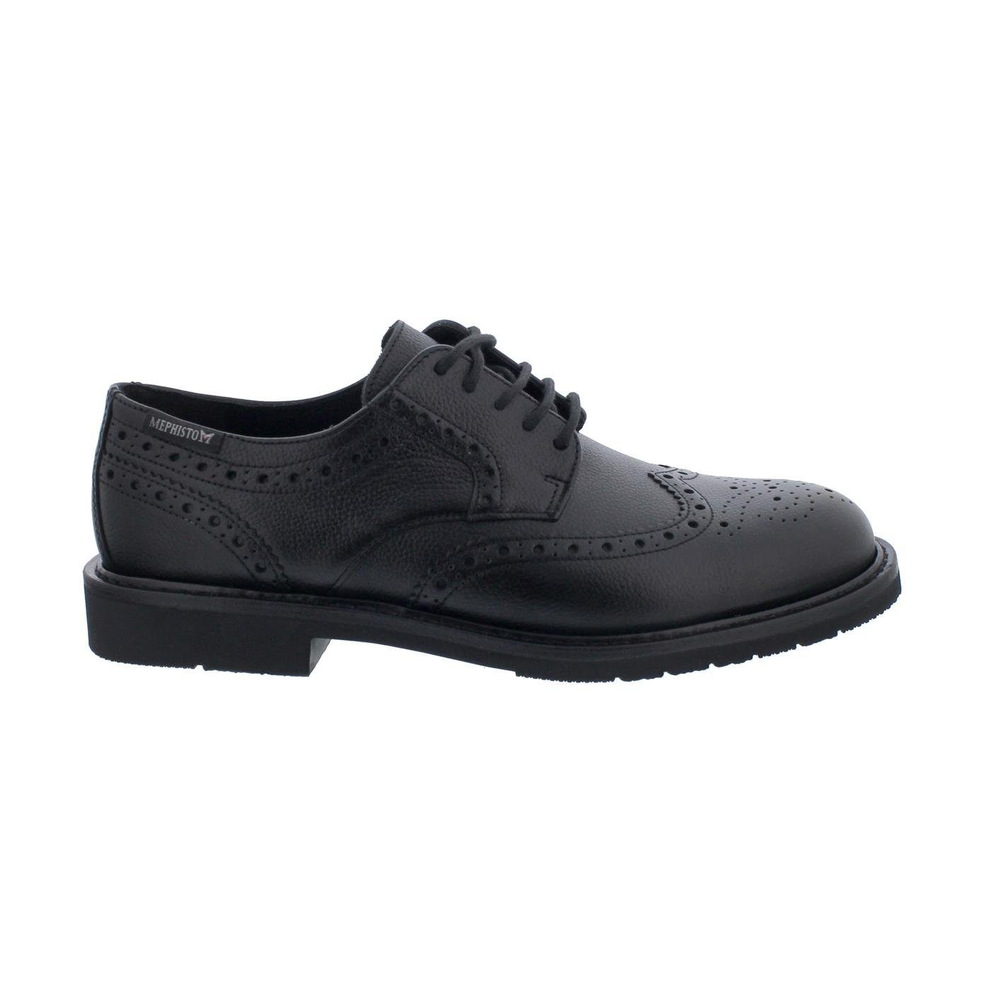 Mephisto Max Halbschuh, Goodyear Welt, Gipsy 9100 (Glattleder), Black Schnürschuh
