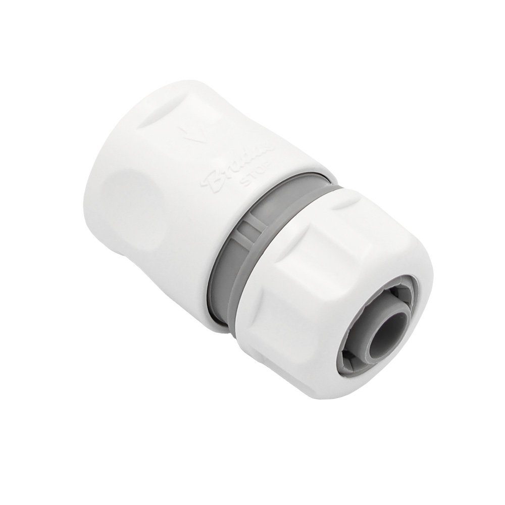 Schlauchadapter PVC Steckkupplung 1/2" 13mm Schlauch Wasserstop Steckverbinder