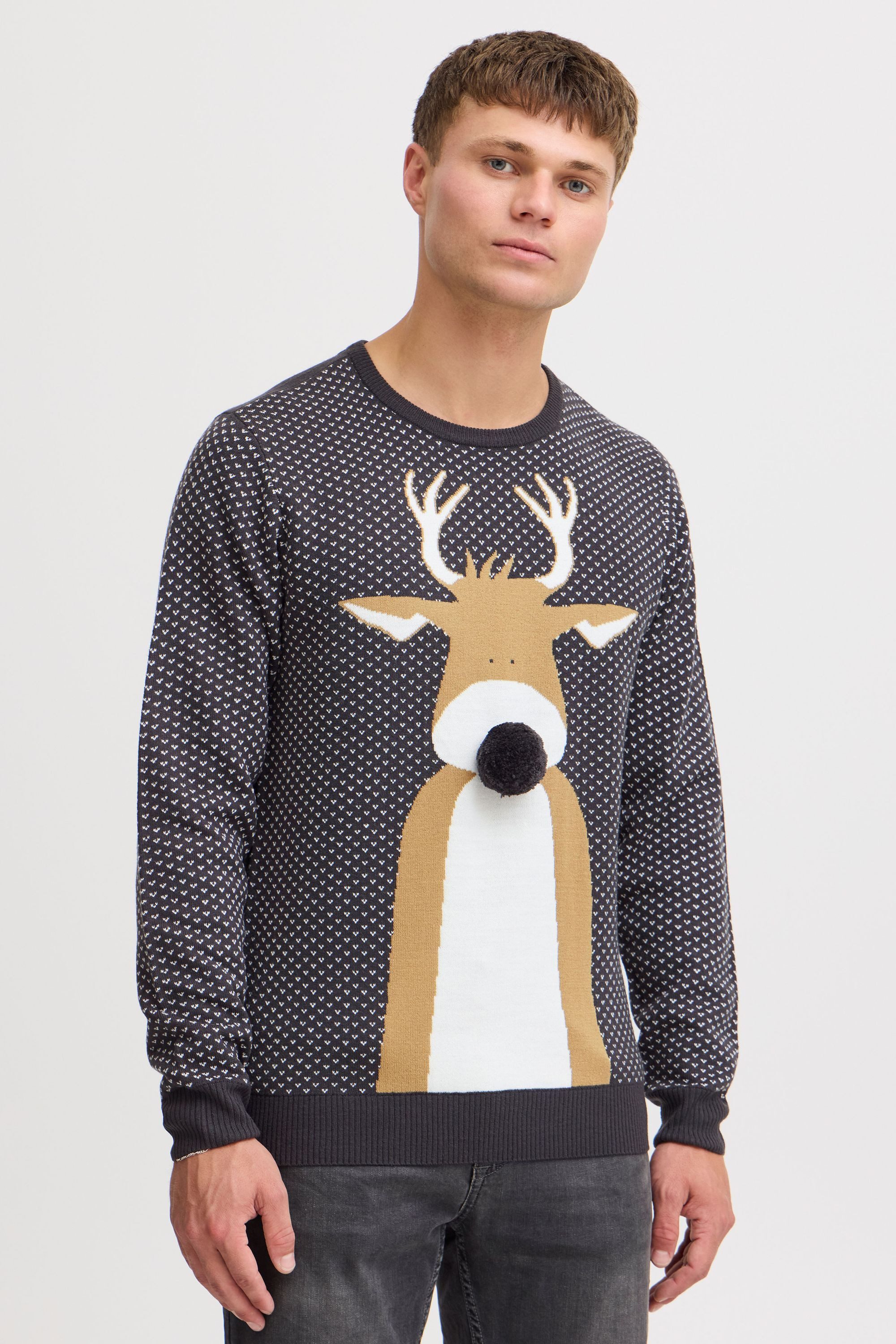 Blend Strickpullover BHRudolph Strickpullover mit Weihnachtsmotiv
