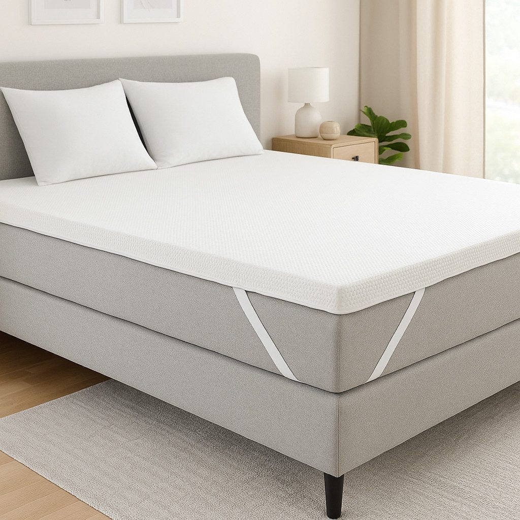 Dreamstar, Topper Easy Dream, in 90x200, 140x200, 180x200 cm und weitere Größen, 5 cm hoch, Kaltschaum, ergonomische Matratzenauflage in drei Härtegraden, H2, H3 und H4