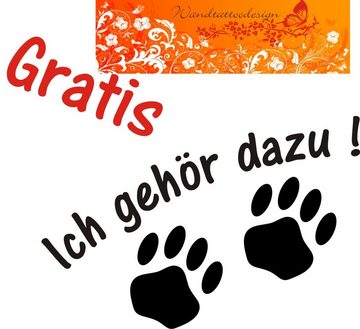 Wandtattoodesign Hunde-Halsband Bernsteinkette mit Almandin Granat Rot und EM Keramik Gratis Aufkleber