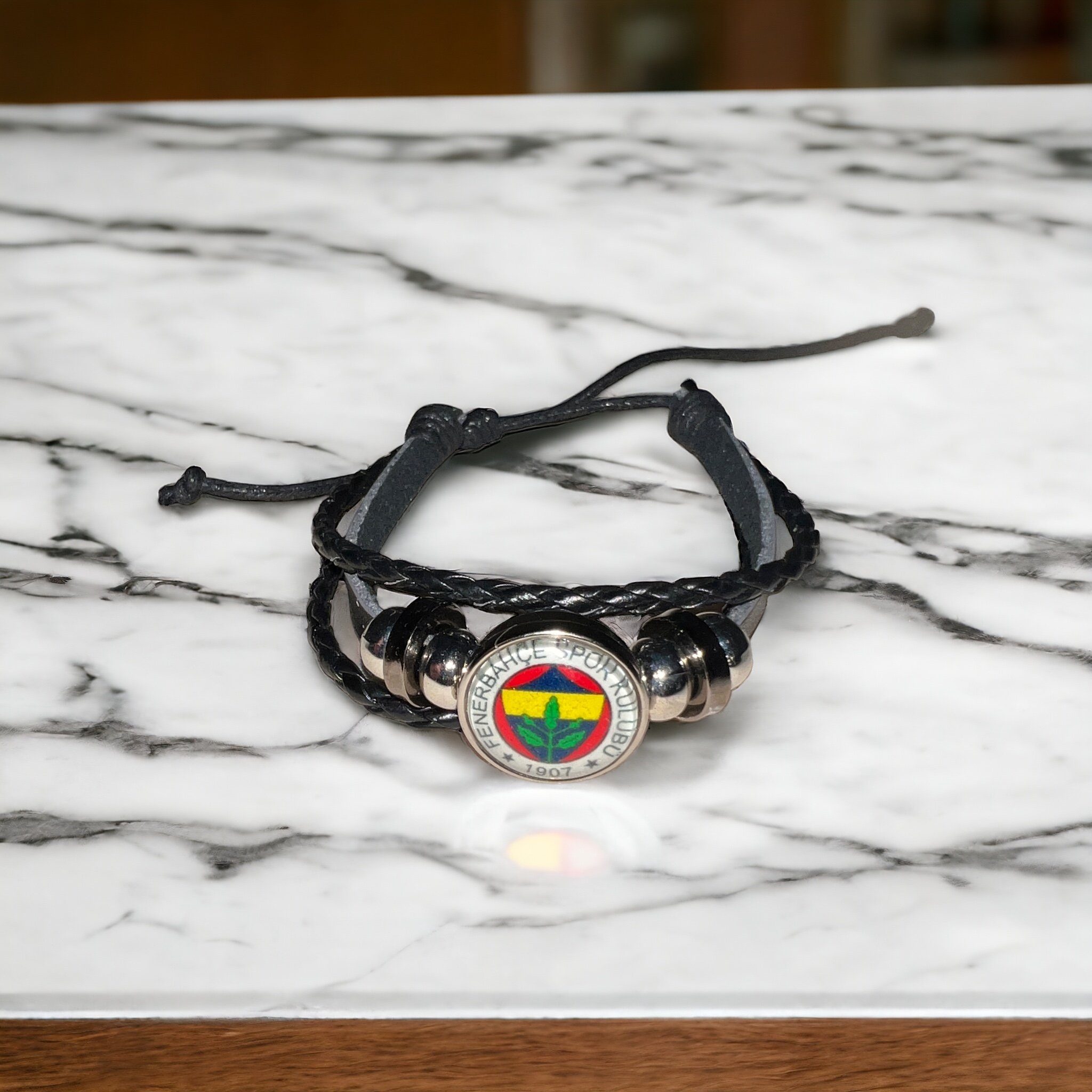 Stelby Armband mit Gravur Fenerbahce Armband 3D Gravur im Glas, Fanartikel günstig online kaufen