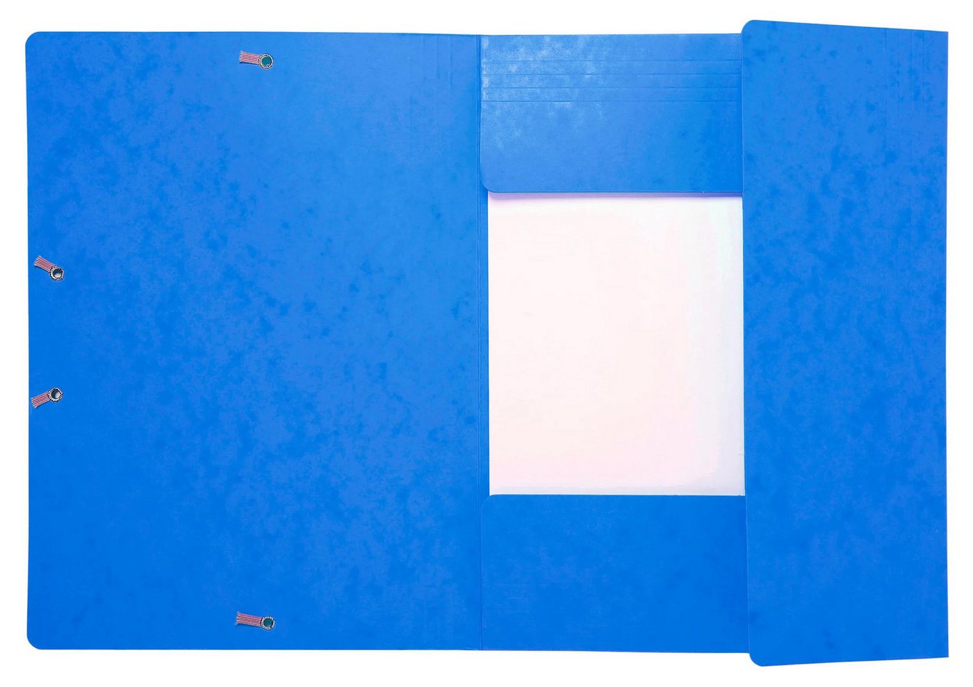 Thumbnail - EXACOMPTA Organisationsmappe 25x Sammelmappe + Gummizug 3 Klappen Karton 425g A4 MAXI Blau 17105H, Sammelmappen 3 Klappe...