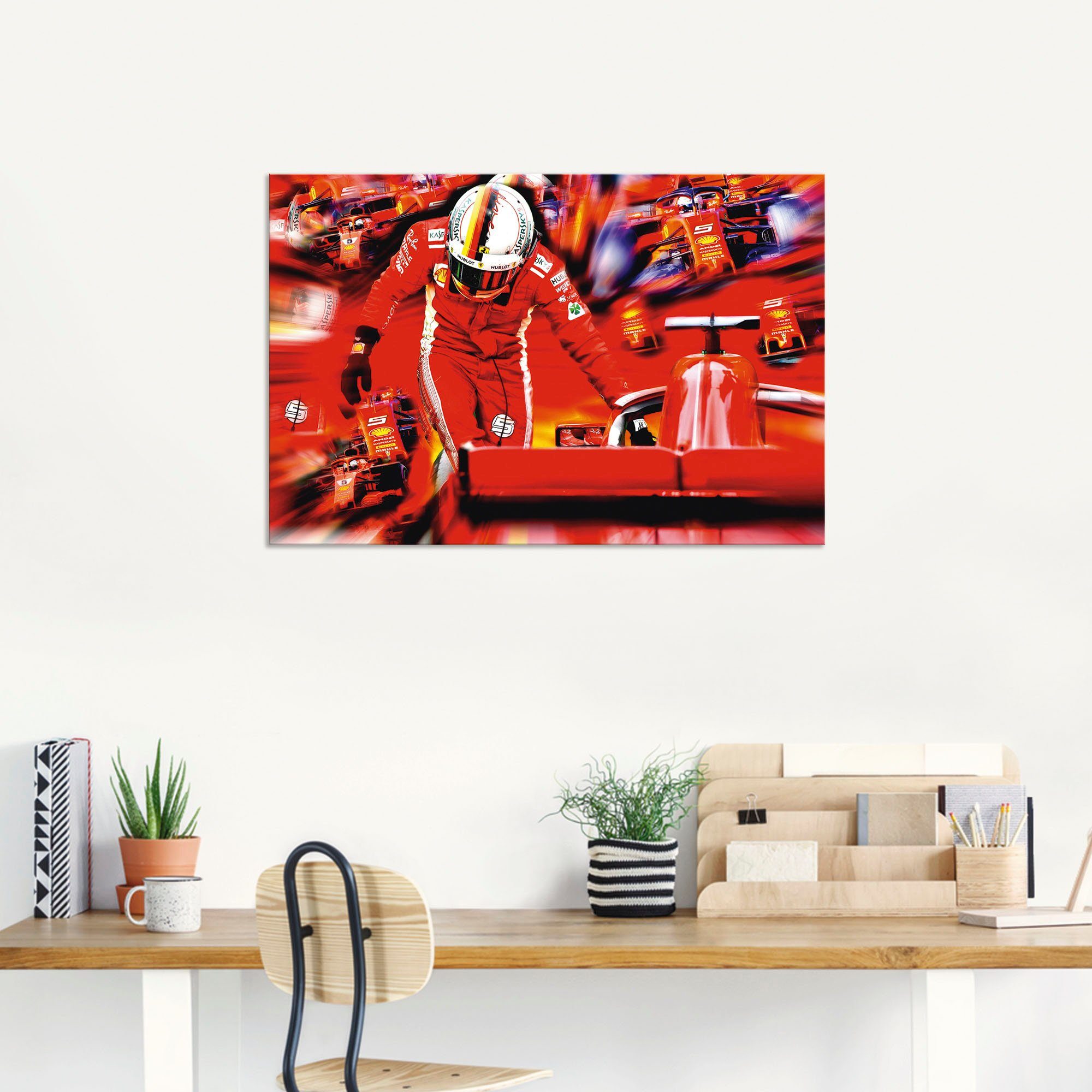 Artland Vettel Leinwandbild, (1 Sebastian Wandaufkleber Berufen Poster Größen von versch. Jahre, in oder die Wandbild Bilder Alubild, St), als italienischen