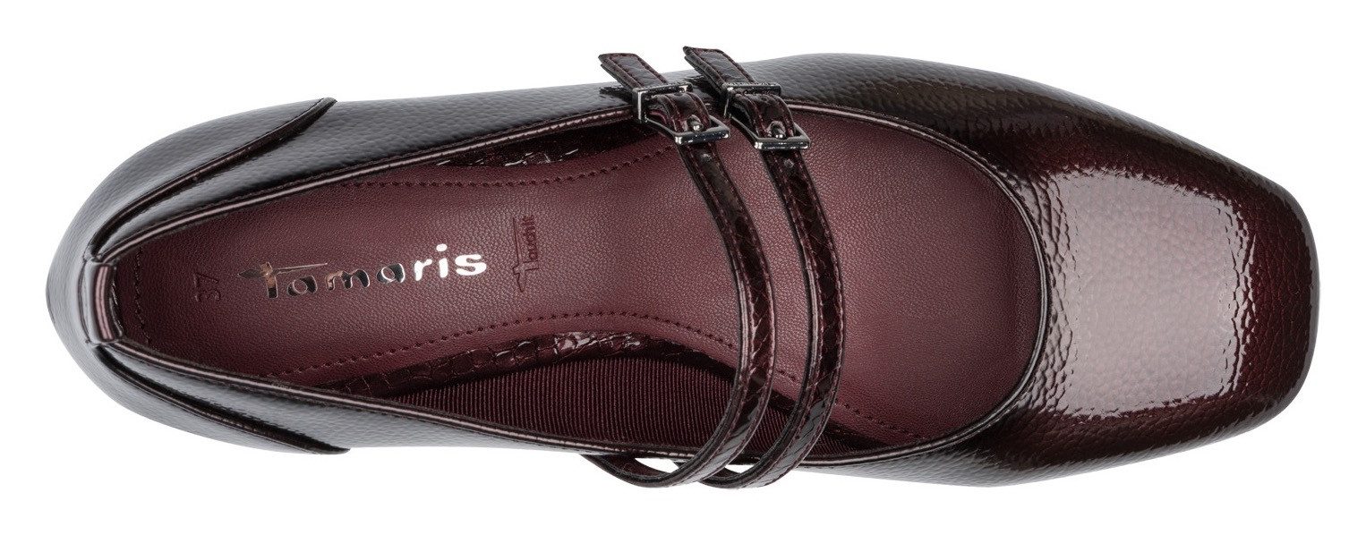 Tamaris Spangenpumps Blockabsatz, Riemchenpumps, Abendschuh in veganer Verarbeitung