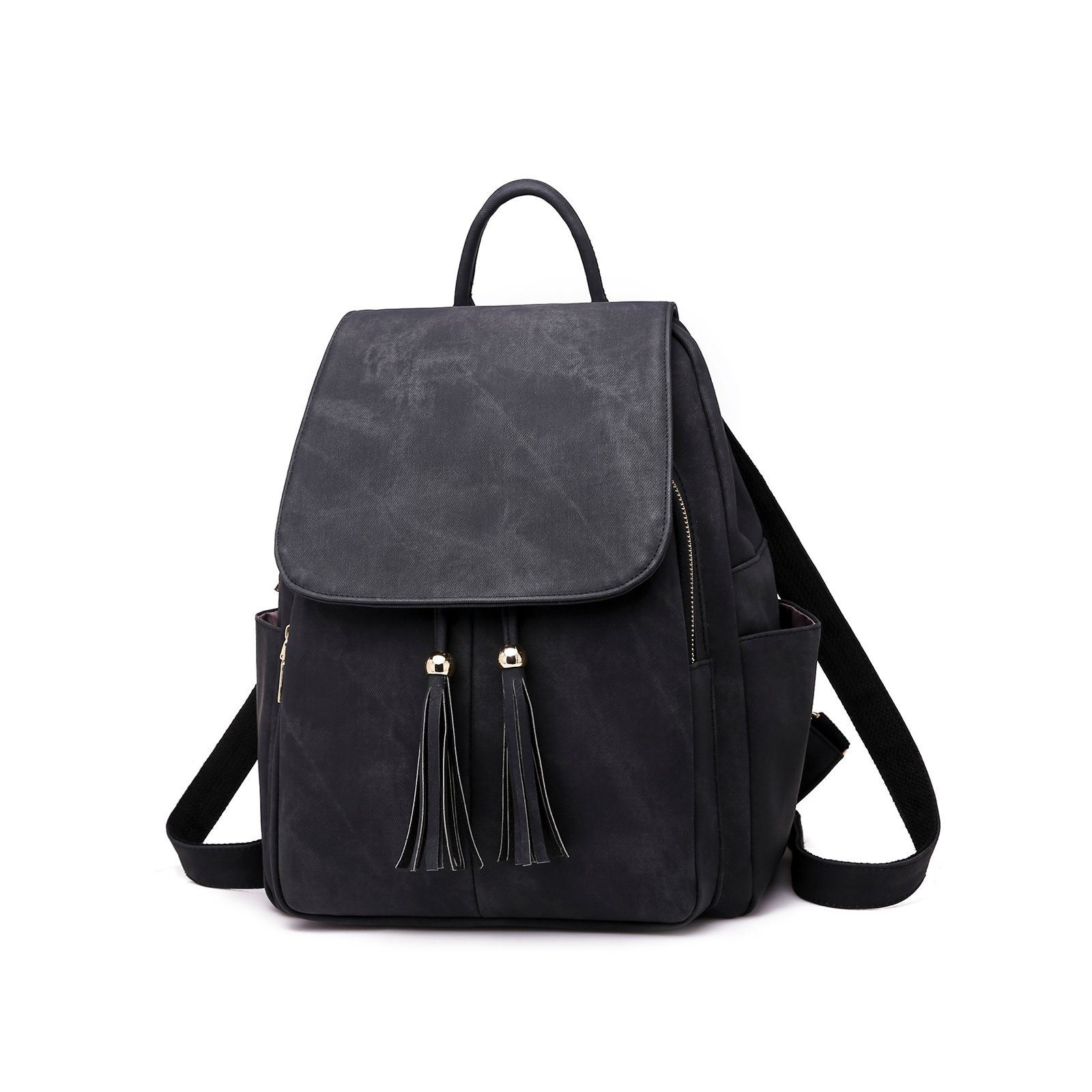 REDOM Rucksack Laptoprucksack Schulrucksack Schultertasche Reiserucksack aus Canvas (Laptop Notebook Tasche Uni Rucksack Anti-Diebstahl mit Geldbörse, Schultertasche, Schule Rucksack, Rucksäcke, Backpack mit Laptopfach), für Damen Frauen Jungen Teenager Freizeit Arbeit Business Reisen