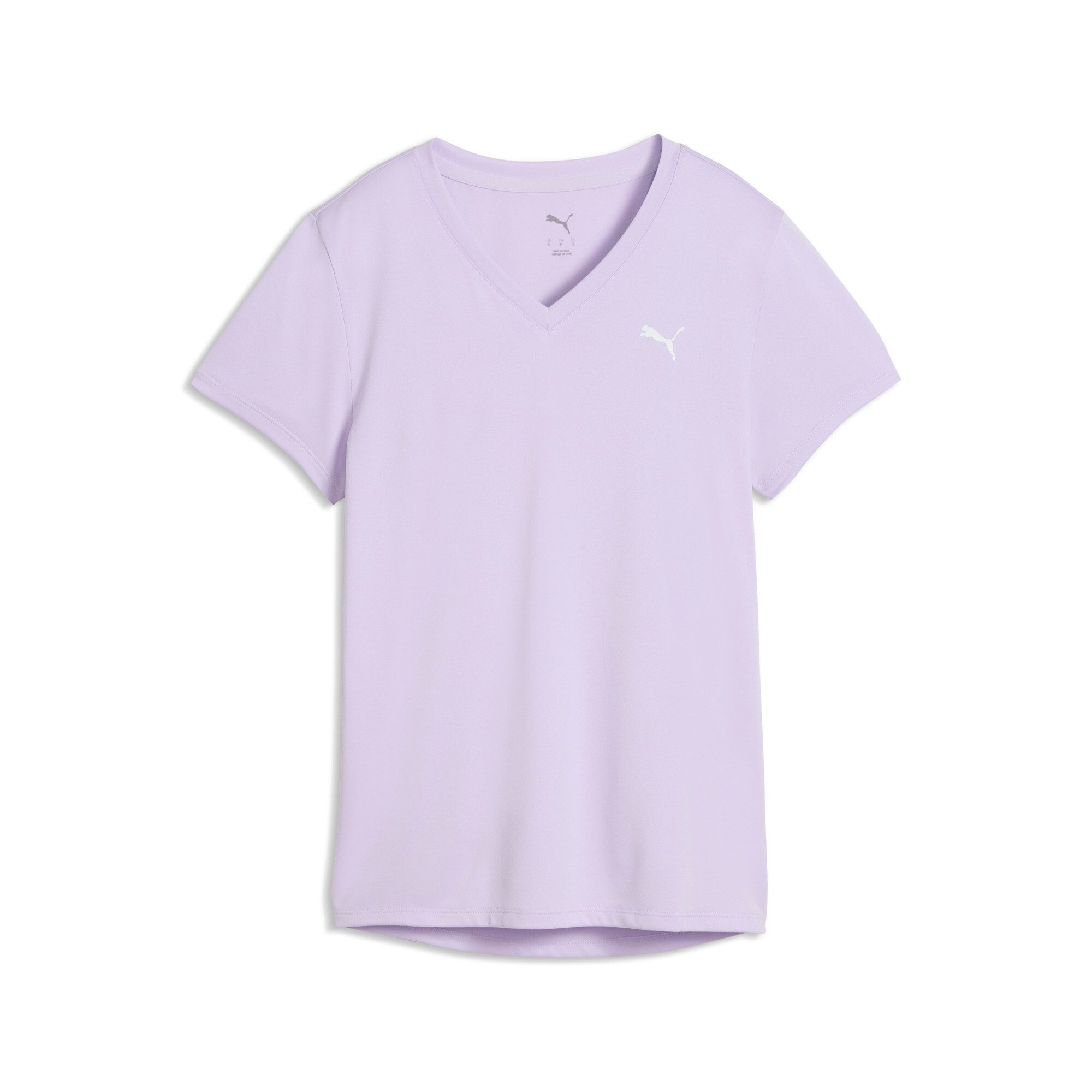 PUMA Trainingsshirt W TAD ESSENTIAL VNECK TEE mit DryCELL-Technologie, körperbetonter V-Ausschnitt, Kurzarmdesign