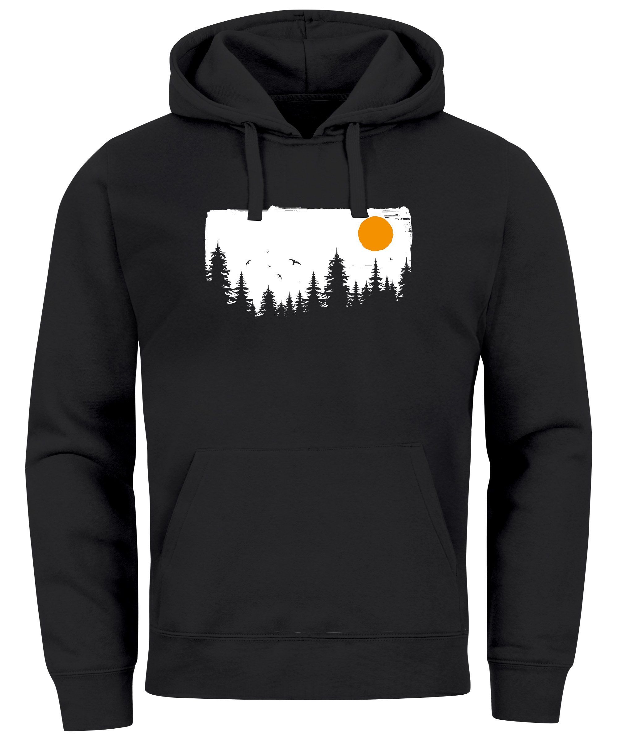 Hoodie Hoodie Herren Wald Bäume Outdoor Adventure Abenteuer Natur-Liebhaber
