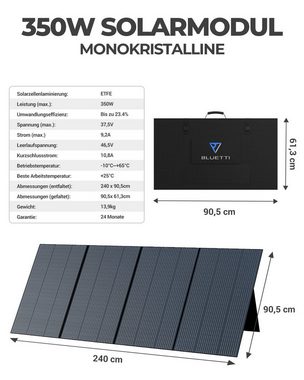 BLUETTI Solaranlage PV350 350W Solarpanel, (1-St), IP65 Wasserdicht