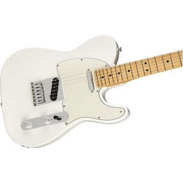 Fender E-Gitarre, Player Telecaster MN Polar White - E-Gitarre