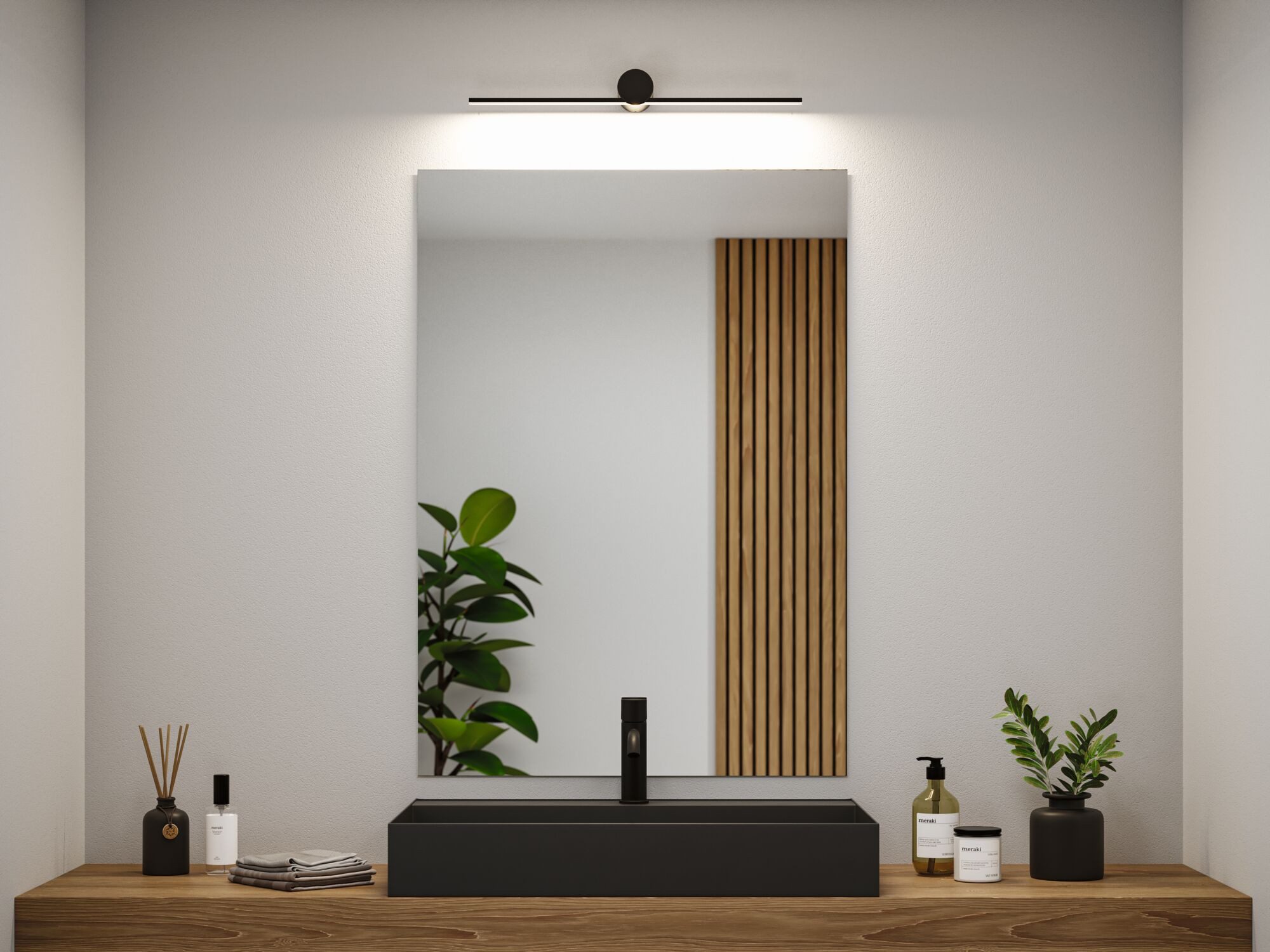 Paulmann LED Spiegelleuchte LED Leuchtspiegel Sava günstig online kaufen
