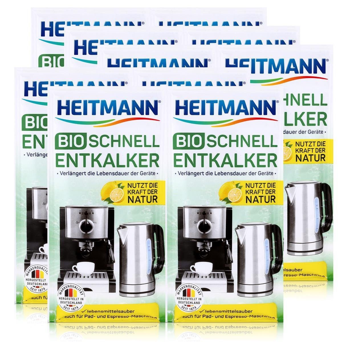 HEITMANN Heitmann Bio Schnell-Entkalker 2x25g - Natürlicher Universalentkalker Entkalker