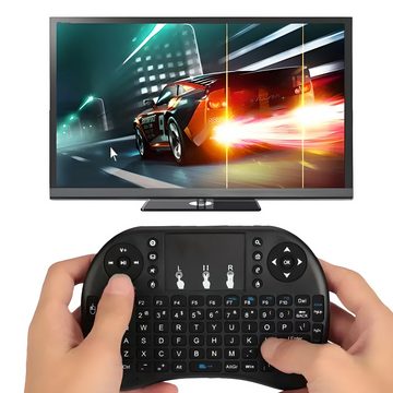 Retoo Mini Touchpad Für Smart TV Tablet PC Keyboard Kabellos Wireless-Tastatur (Ergonomische Gestenunterstützung Einfache Installation Multifunktional)