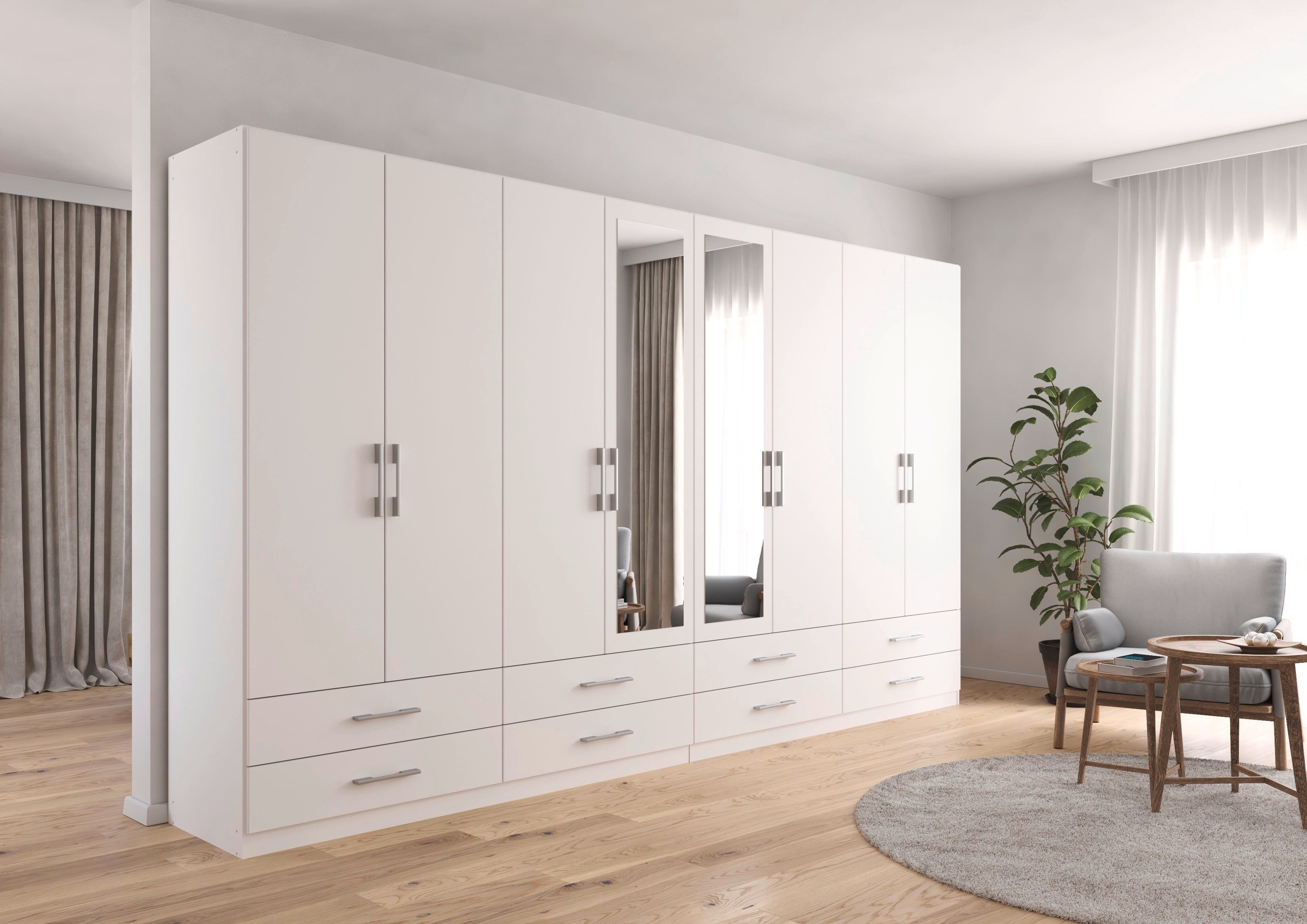 rauch Kleiderschrank Schrank Garderobenschrank Mehrzweckschrank Schlafzimmer HERSBRUCK (3 verschiedene Ausstattungen BASIC/CLASSIC/PREMIUM (inkl. SOFT-CLOSE) mi – Bild 2 von 5