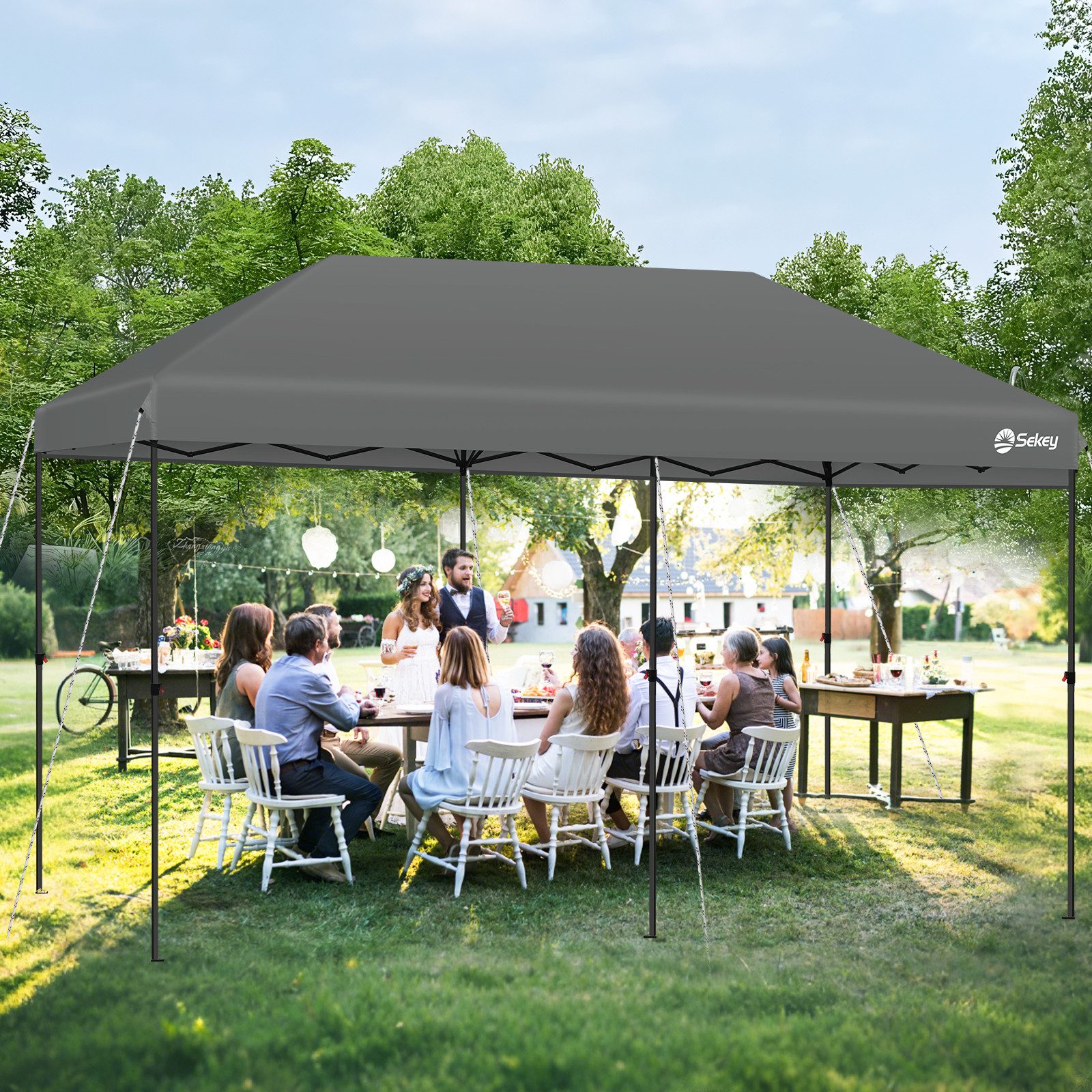 Sekey Faltpavillon Pavillon 3x6 Festzelt Gartenpavillon günstig online kaufen