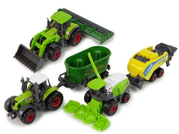 LEAN Toys Spielzeug-Traktor Landmaschinen Landwirtschaft Fahrzeuge Traktor Mähdrescher Spielzeug